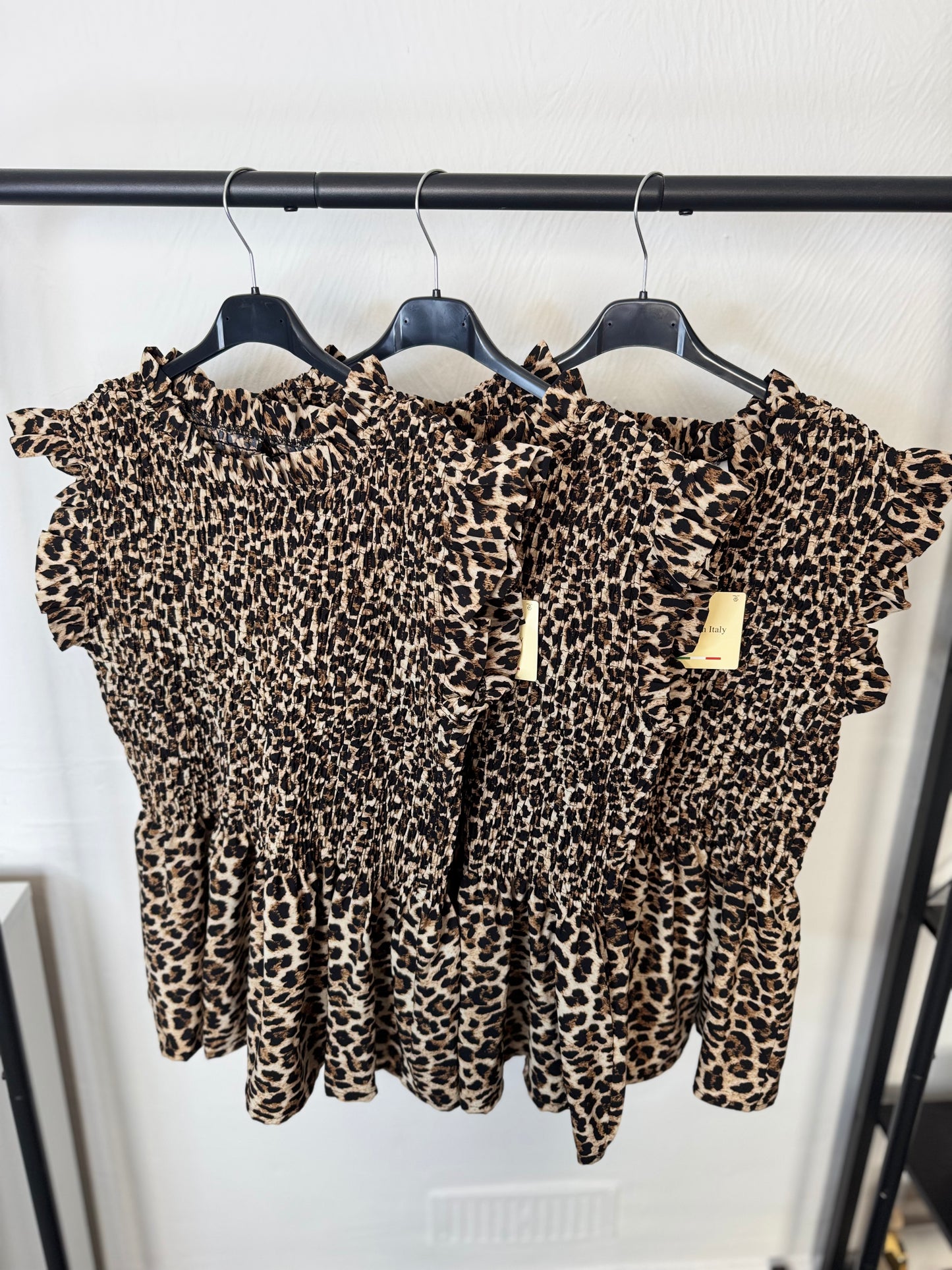 PRE ORDER Mimi - Leopard Print Peplum Top