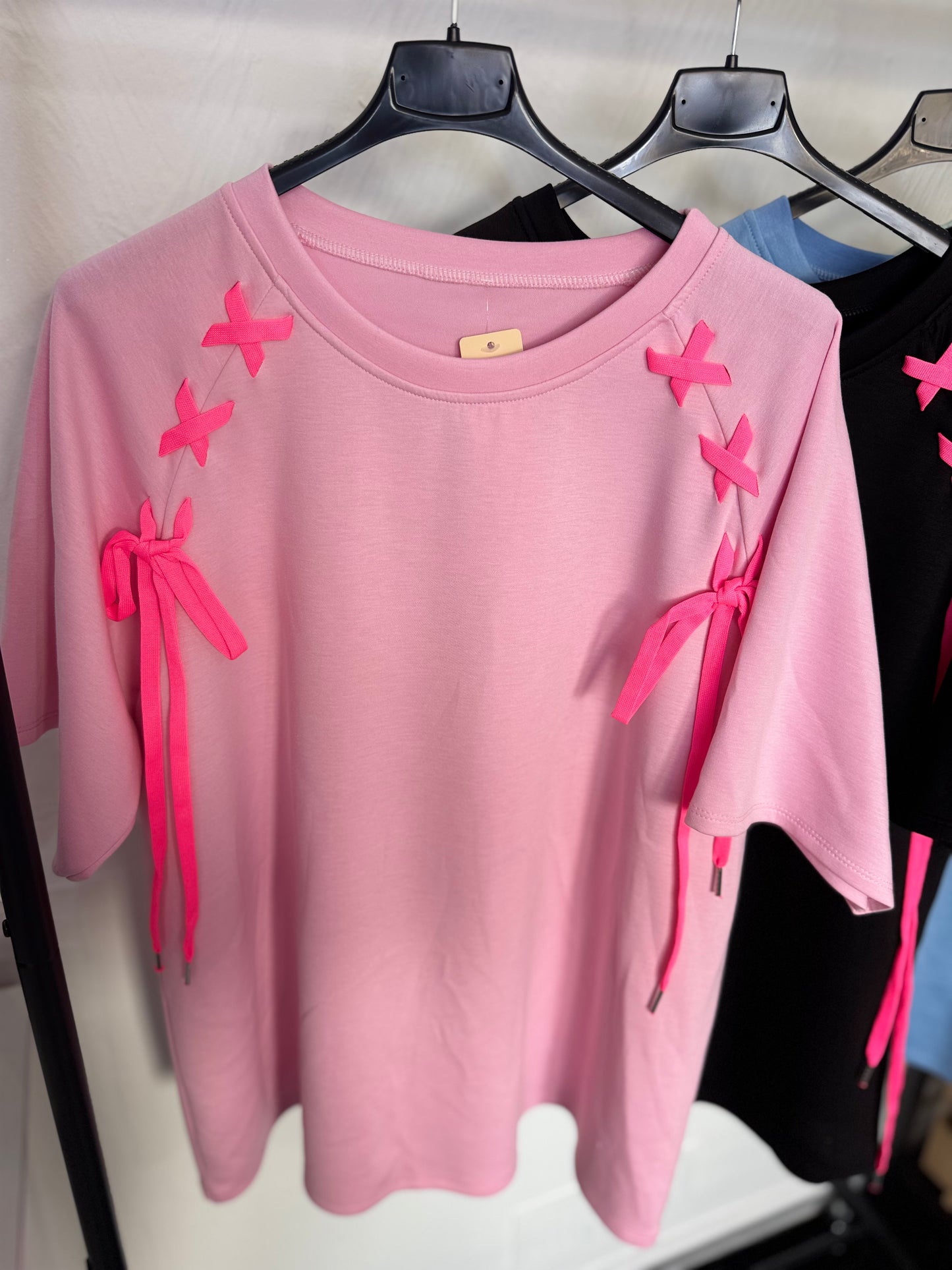Galina - Tee With Criss Cross Detailing