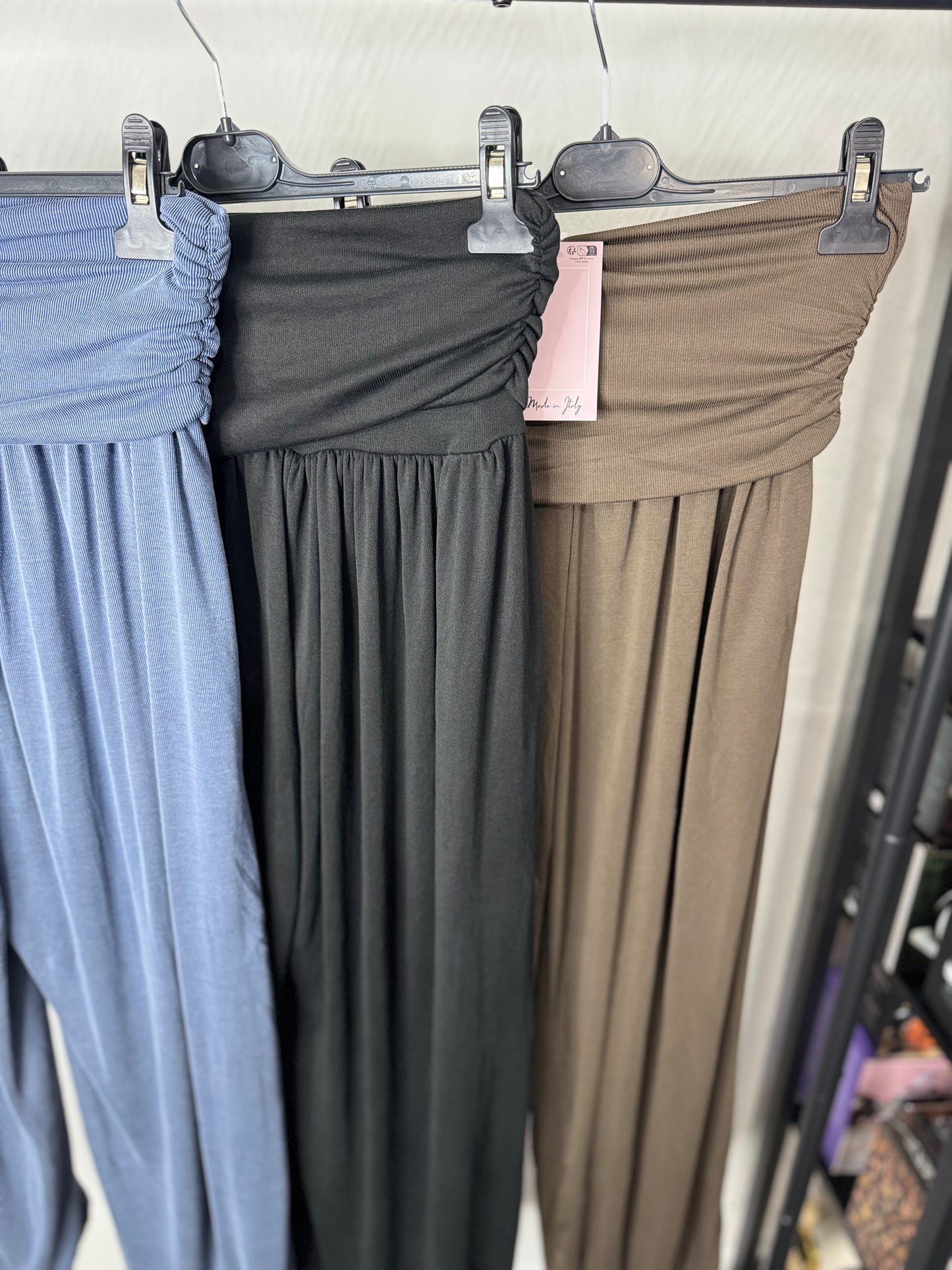 Meredith - Ribbed Harem Cuffed Trousers