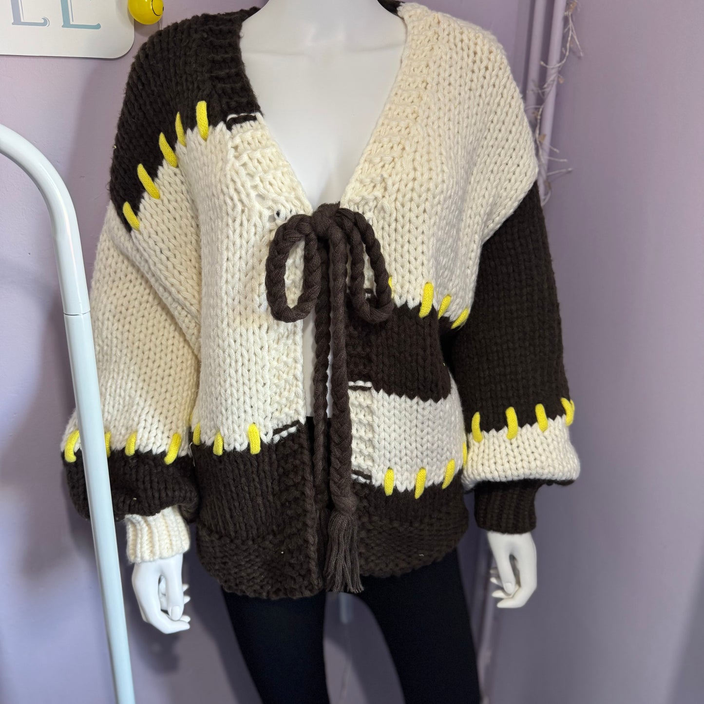 Josephine - Tie Up Knitted Cardigan!