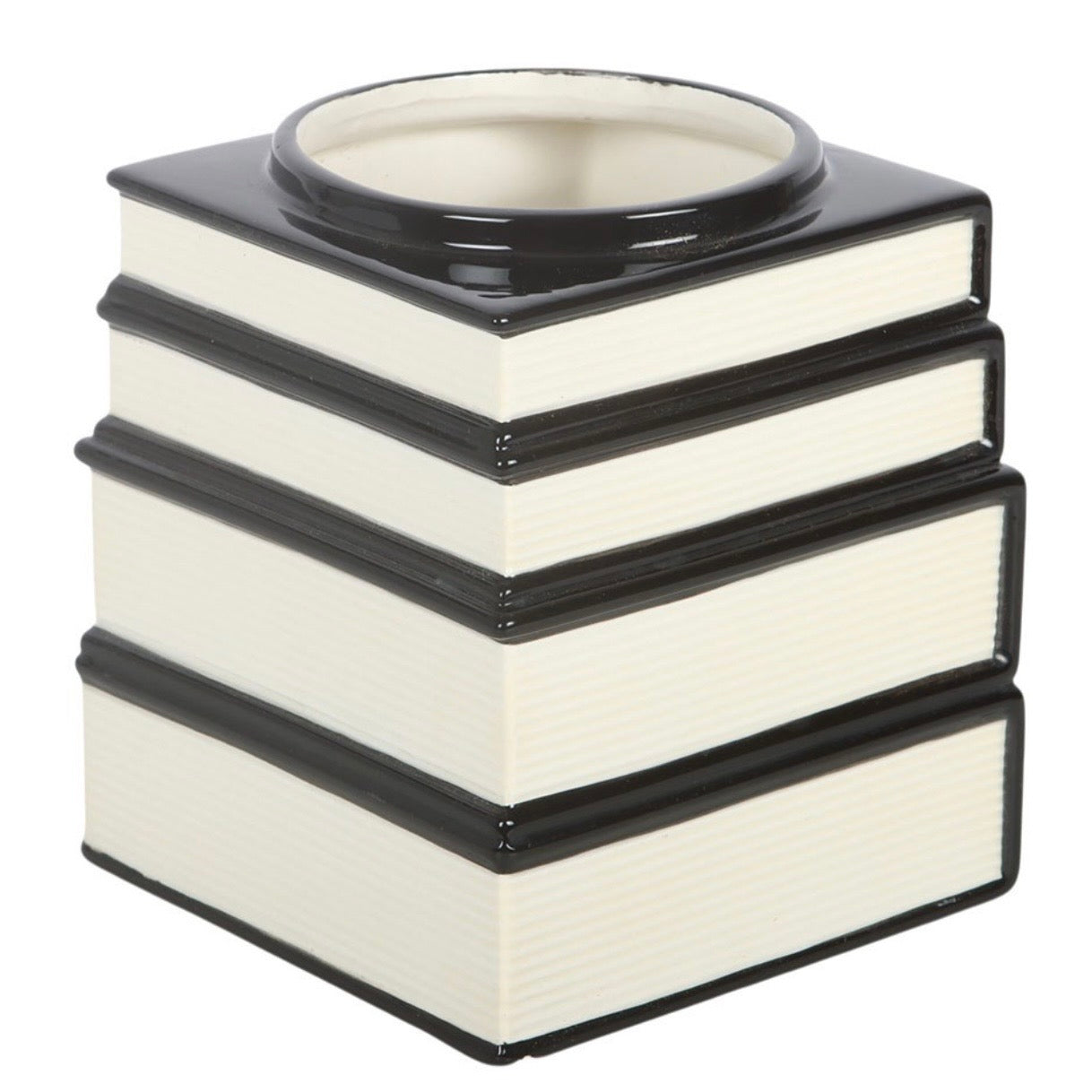 Black Cat Magick Book Shaped Flower Vase
