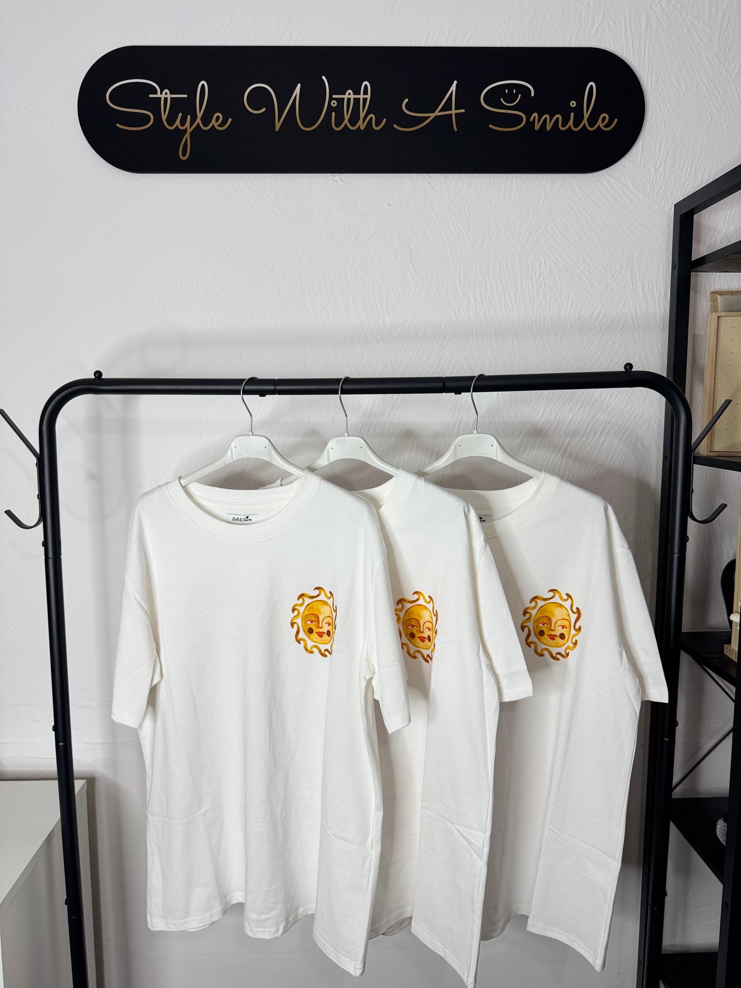Joan - Sun Detail Cotton T shirt