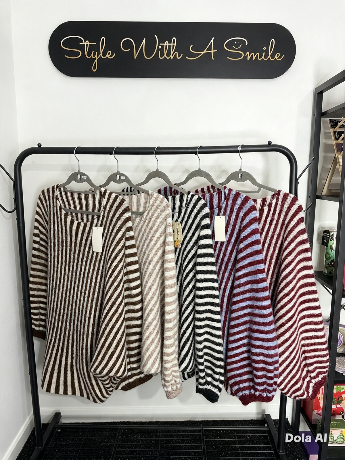 Addison - Stripe Oversized Jumper