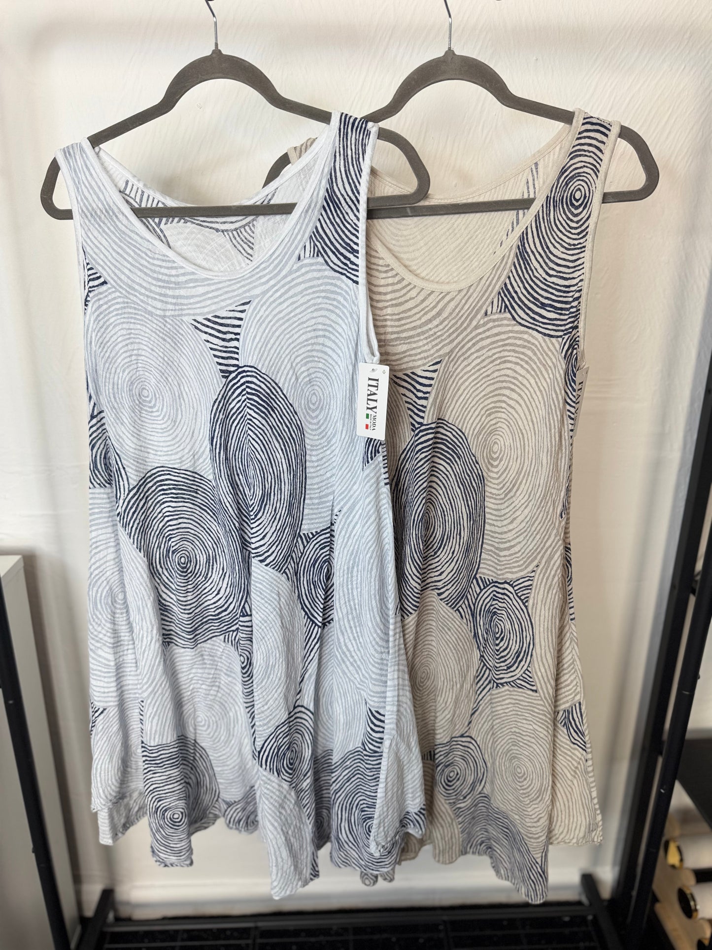 Julie - Spiral Design Cotton Dress