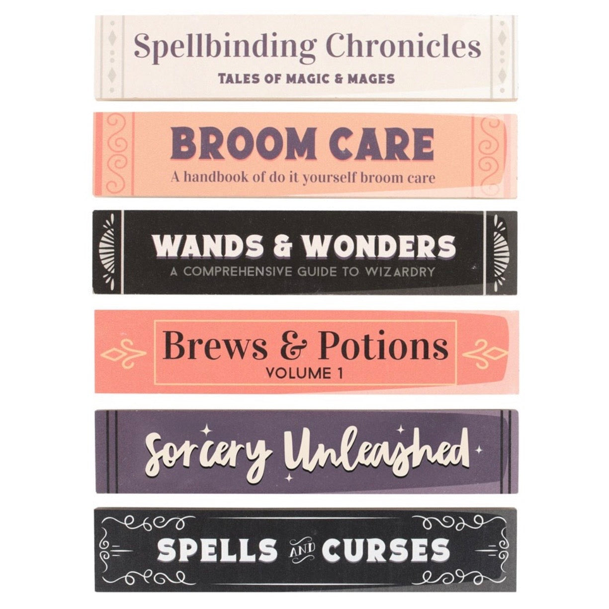 Halloween Book Block Signs