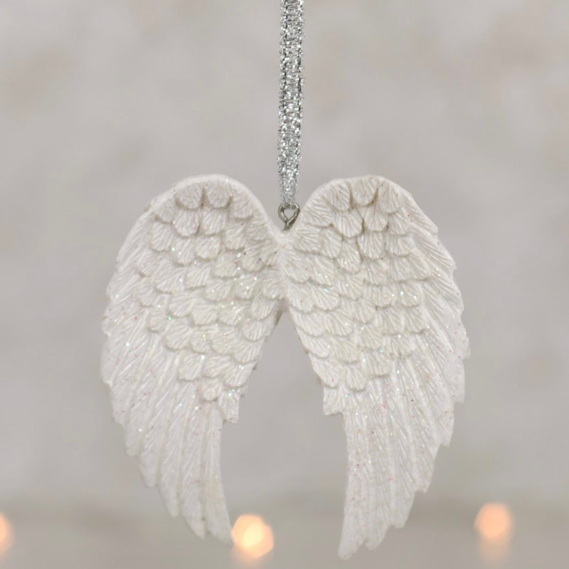 Sparkle Angel Wing Christmas Decoration
