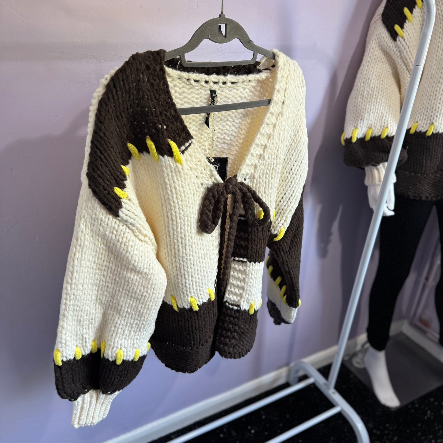 Josephine - Tie Up Knitted Cardigan!