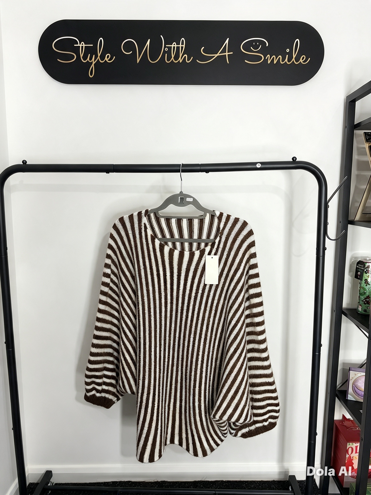 Addison - Stripe Oversized Jumper
