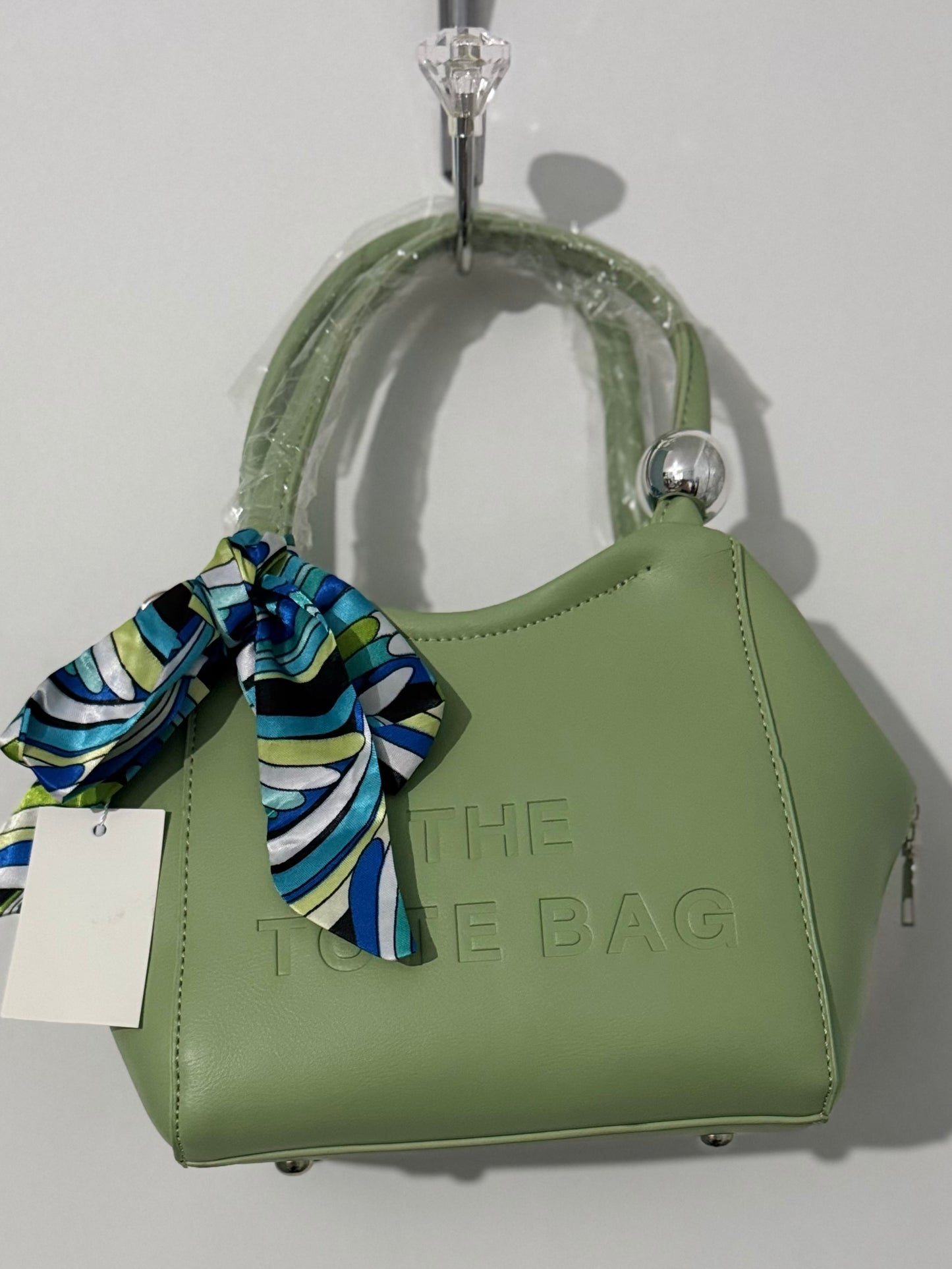 Scarf Mini Tote Cross Body Handbag