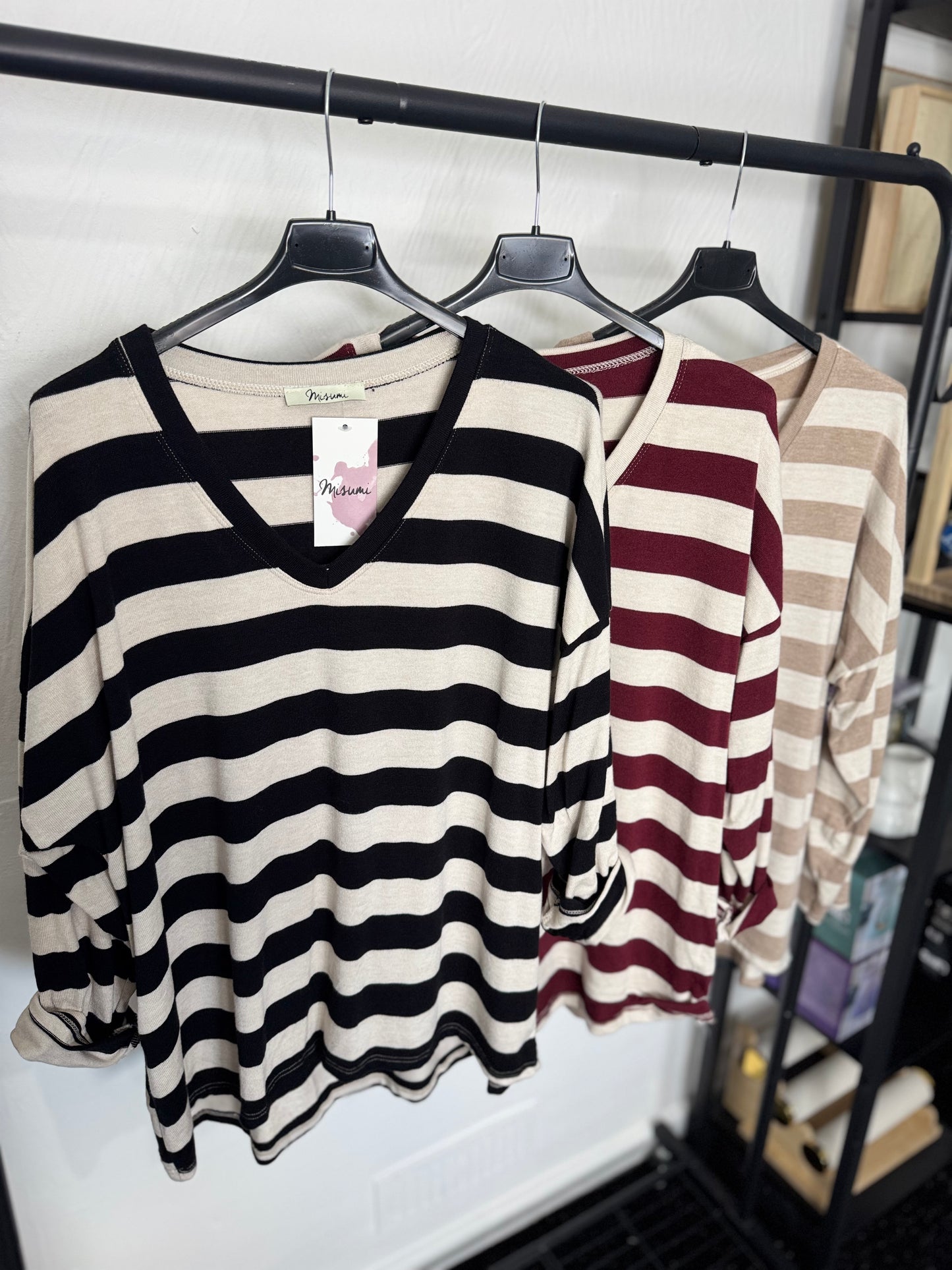 Mia - Fine Knit Stripe Jumper