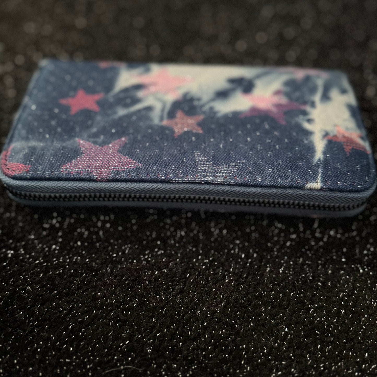 Denim Sparkle Star Purse.