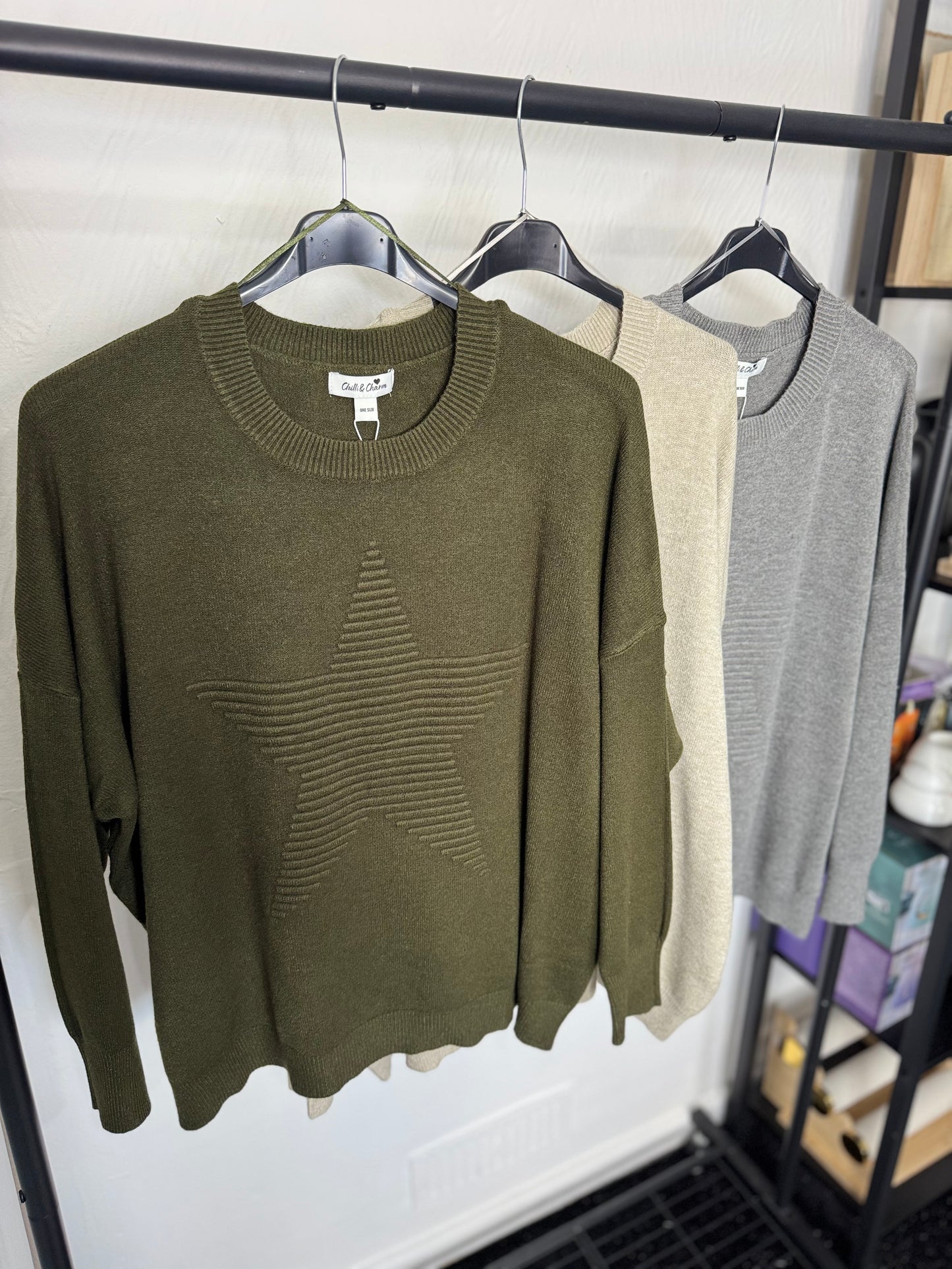 Coraline - Ribbed Star Detail Jumper