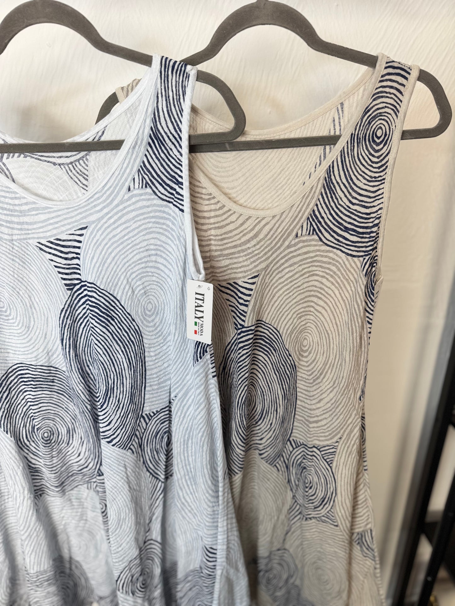 Julie - Spiral Design Cotton Dress