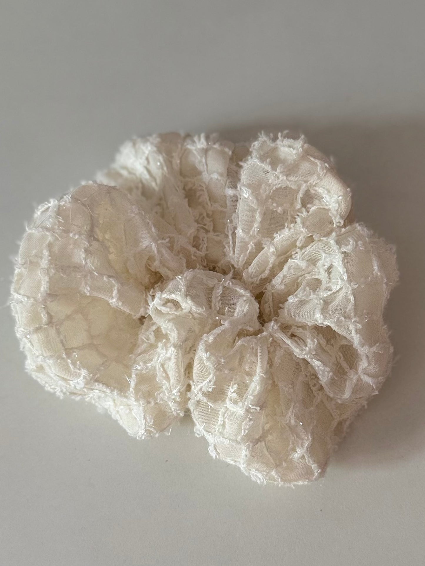 Textured Lace Scrunchie