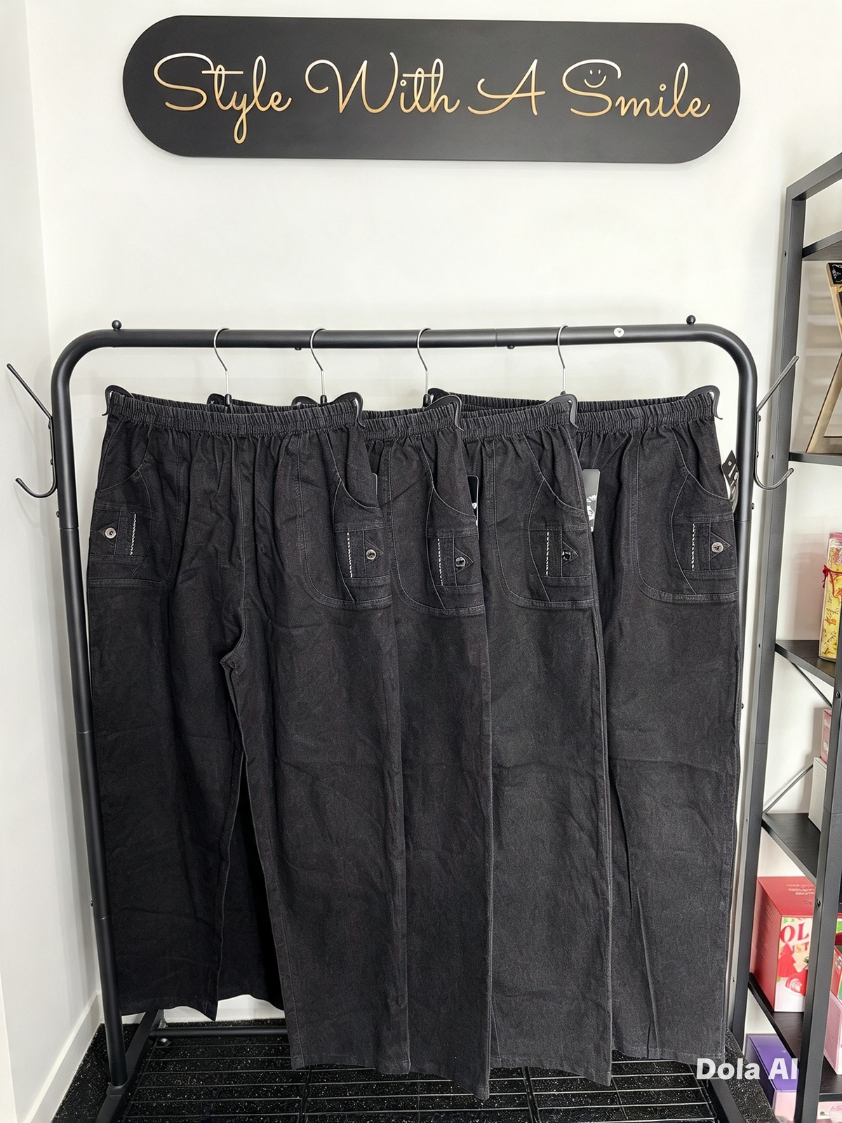 Shona - Washed Black Jeans/Jeggings