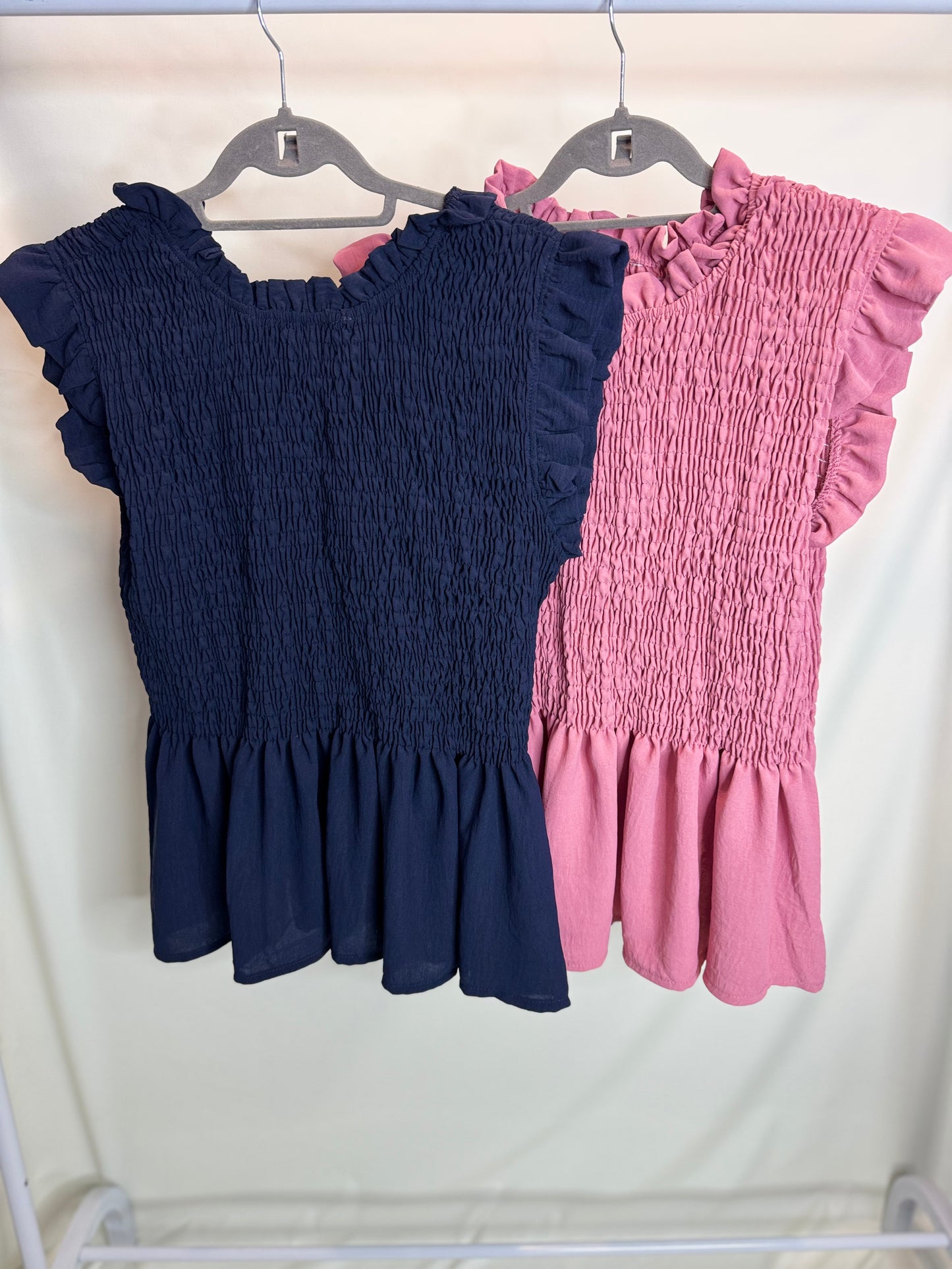 Sophia / Ruffle Detailing Peplum Frill Top