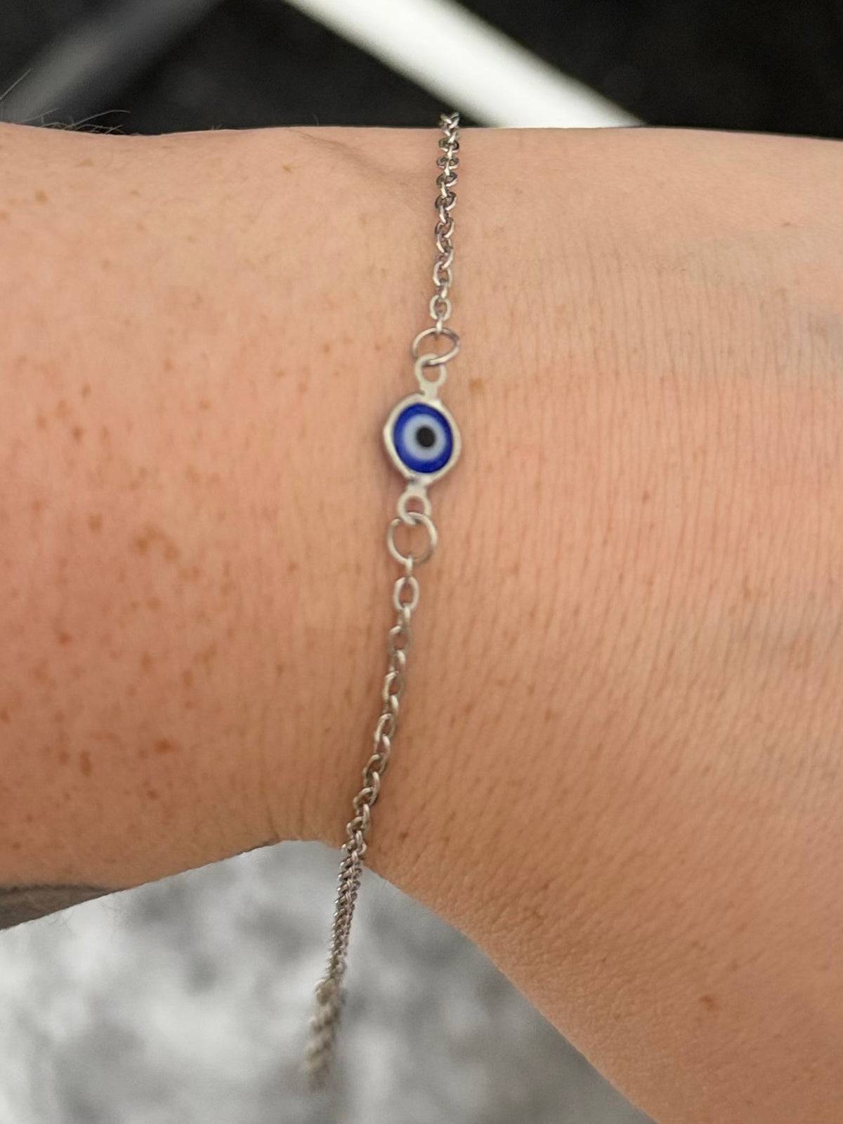 Evil Eye Stainless Steel Dainty Bracelet