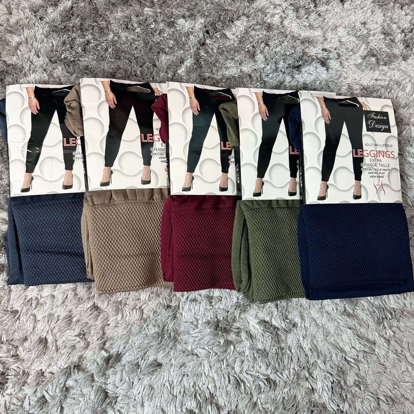 Ray - Fleeced Lined Leggings -  Womenswear Bottom Basic Everyday Stretchy.