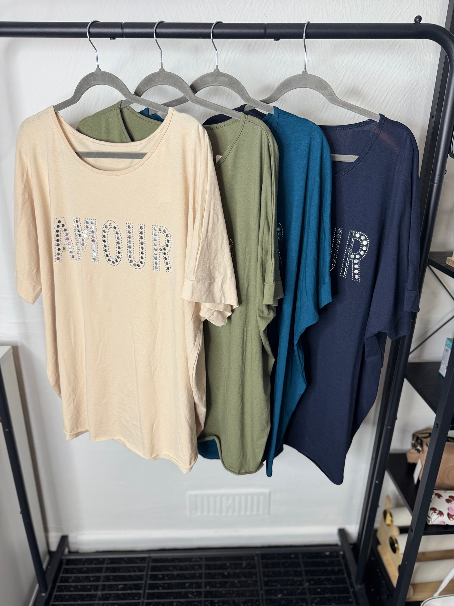 Sophie - Metal Stud Armour T Shirt