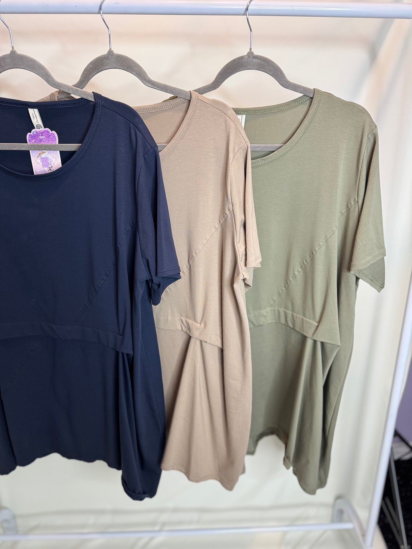 Saskia - Oversized Seam Top