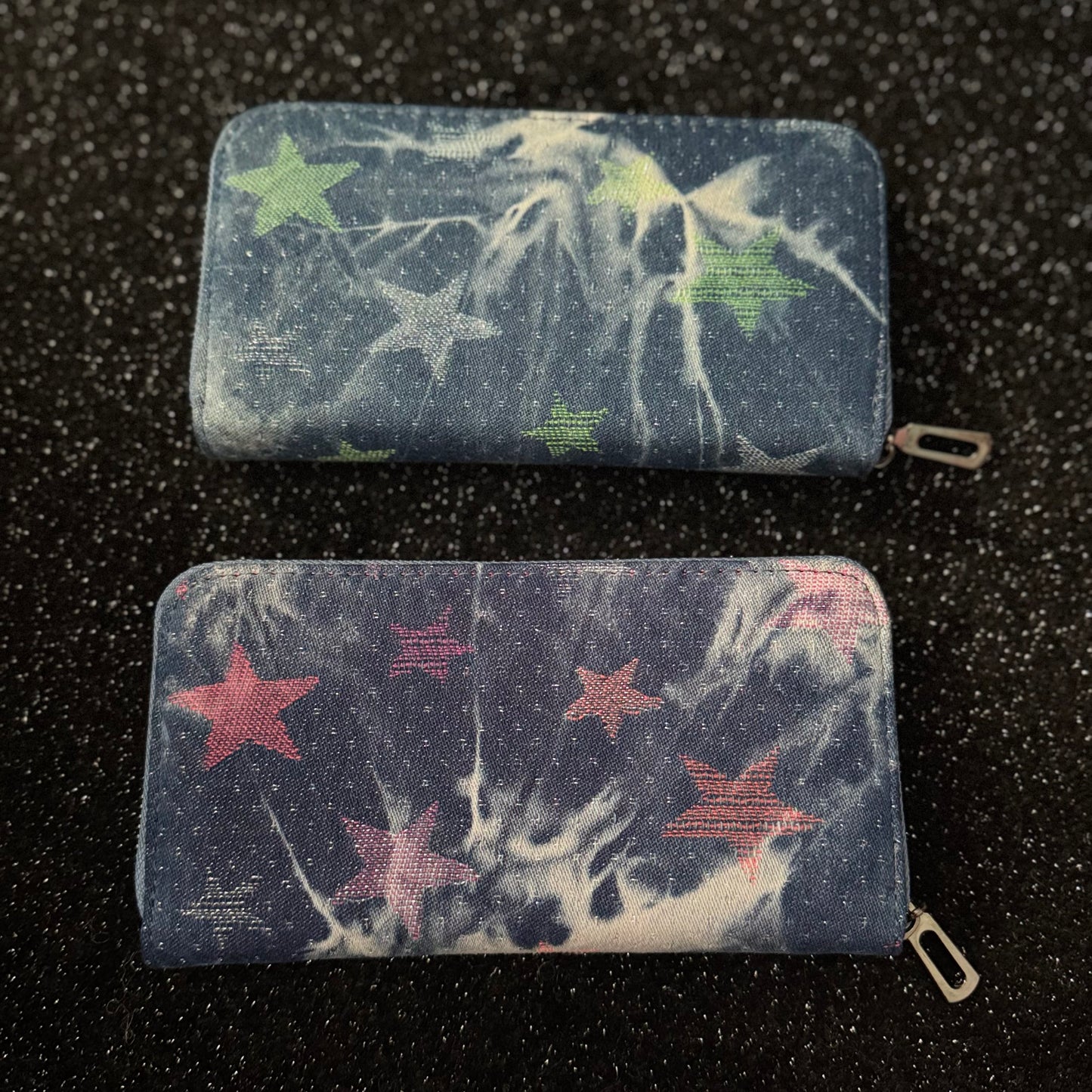 Denim Sparkle Star Purse.