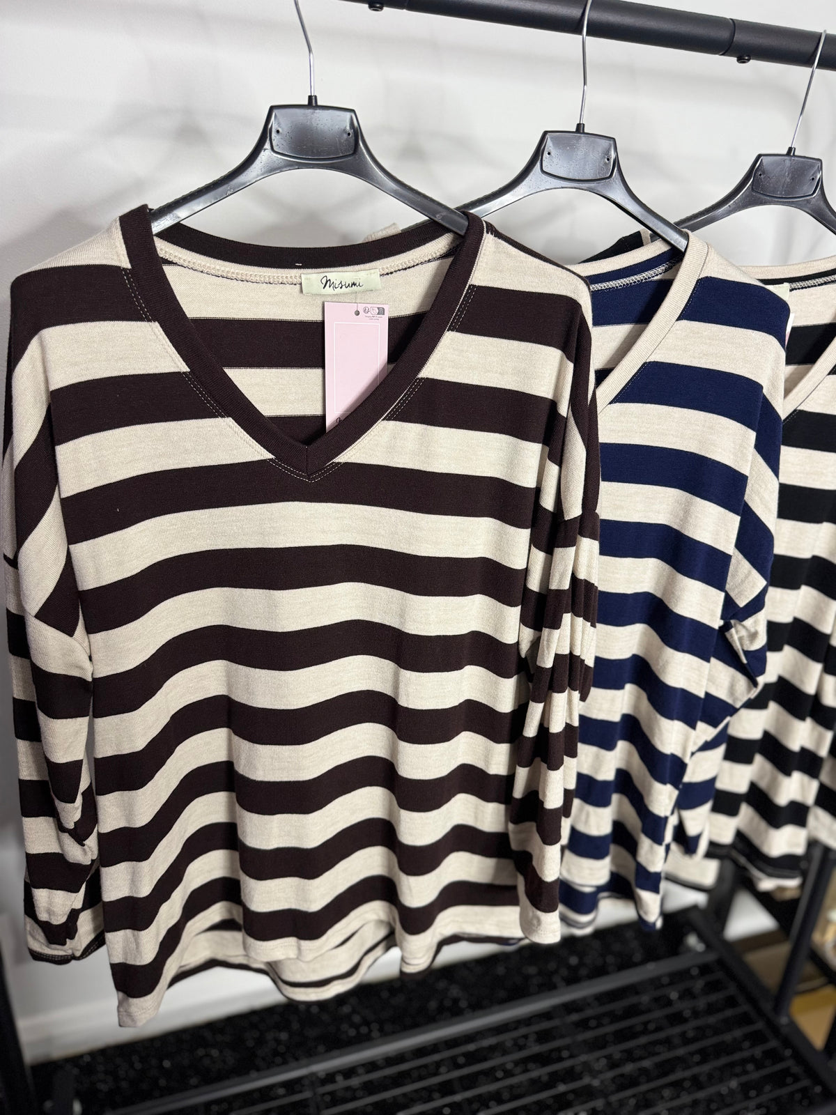 Mia - Fine Knit Stripe Jumper