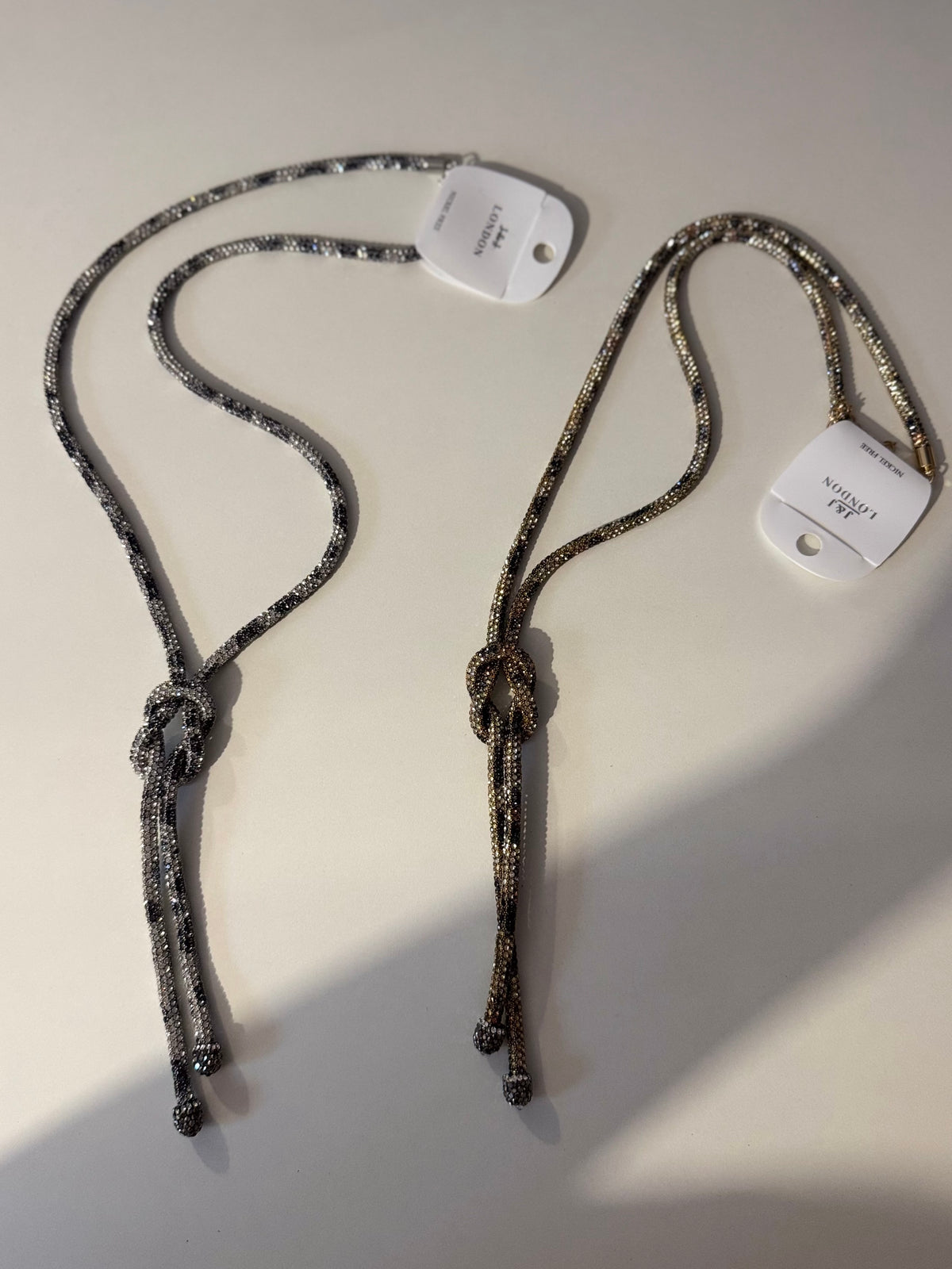 🐆 Leopard Print Knot Lariat Necklace