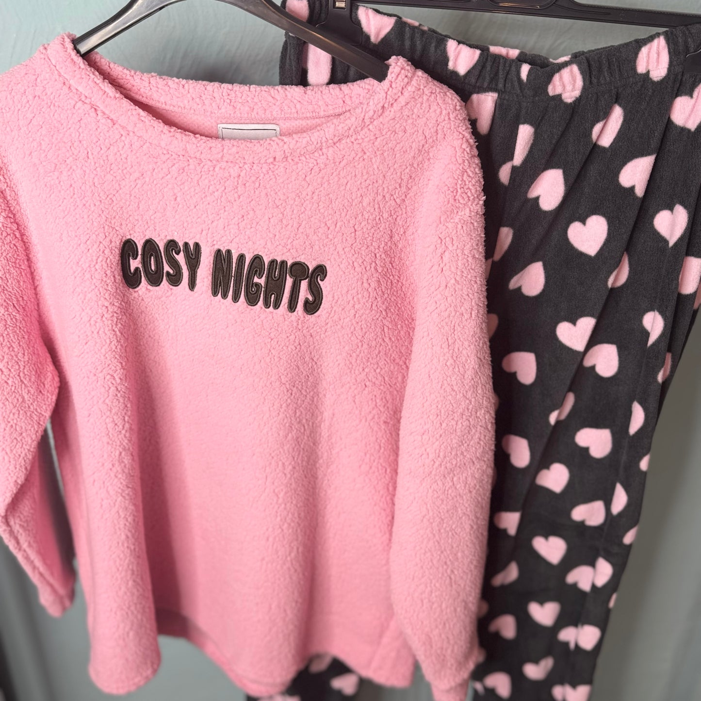 Sherpa Fleece Super Soft Cosy Pyjamas -  Womenswear Pajamas Long Sleeve.