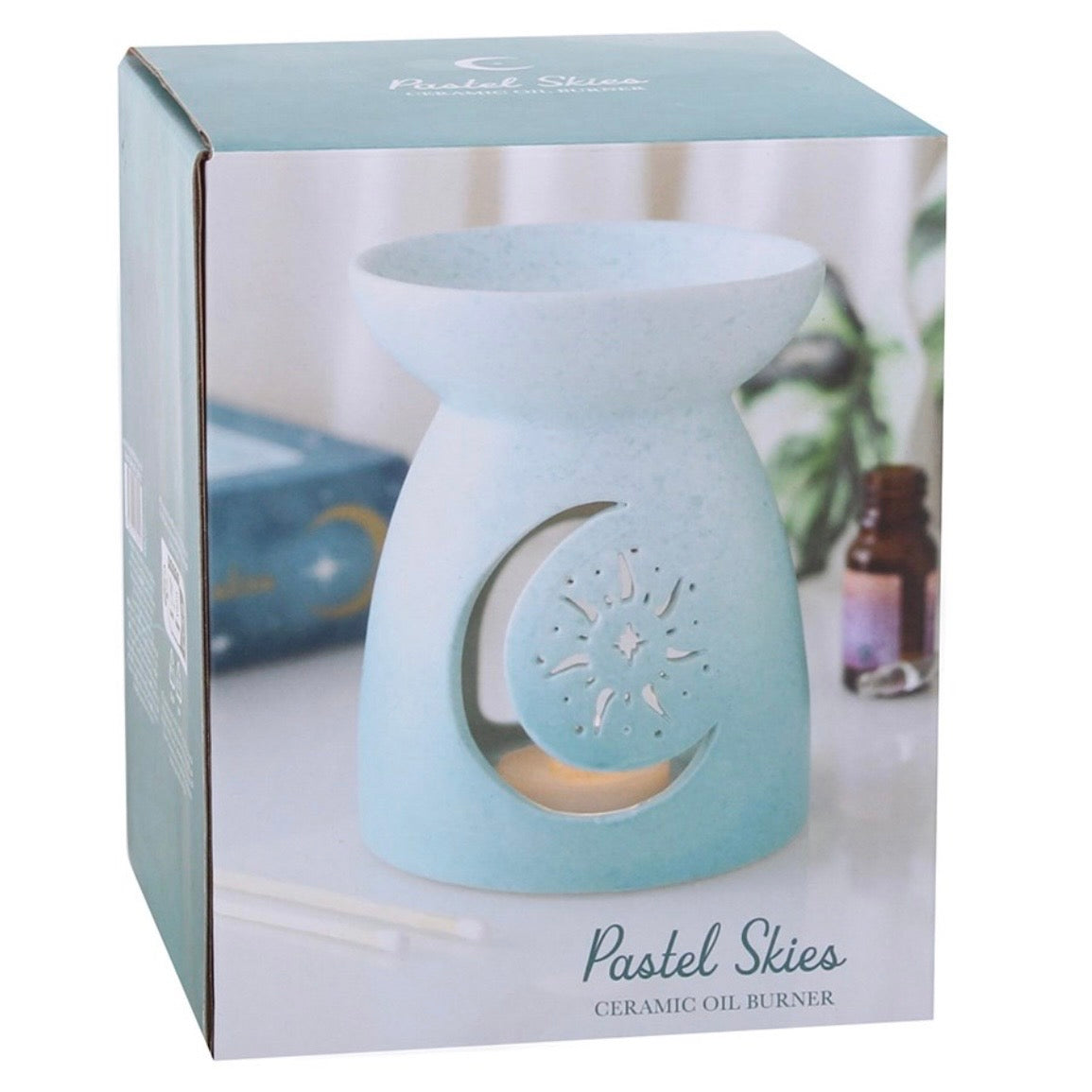 Blue Moon Cut Out Oil Burner