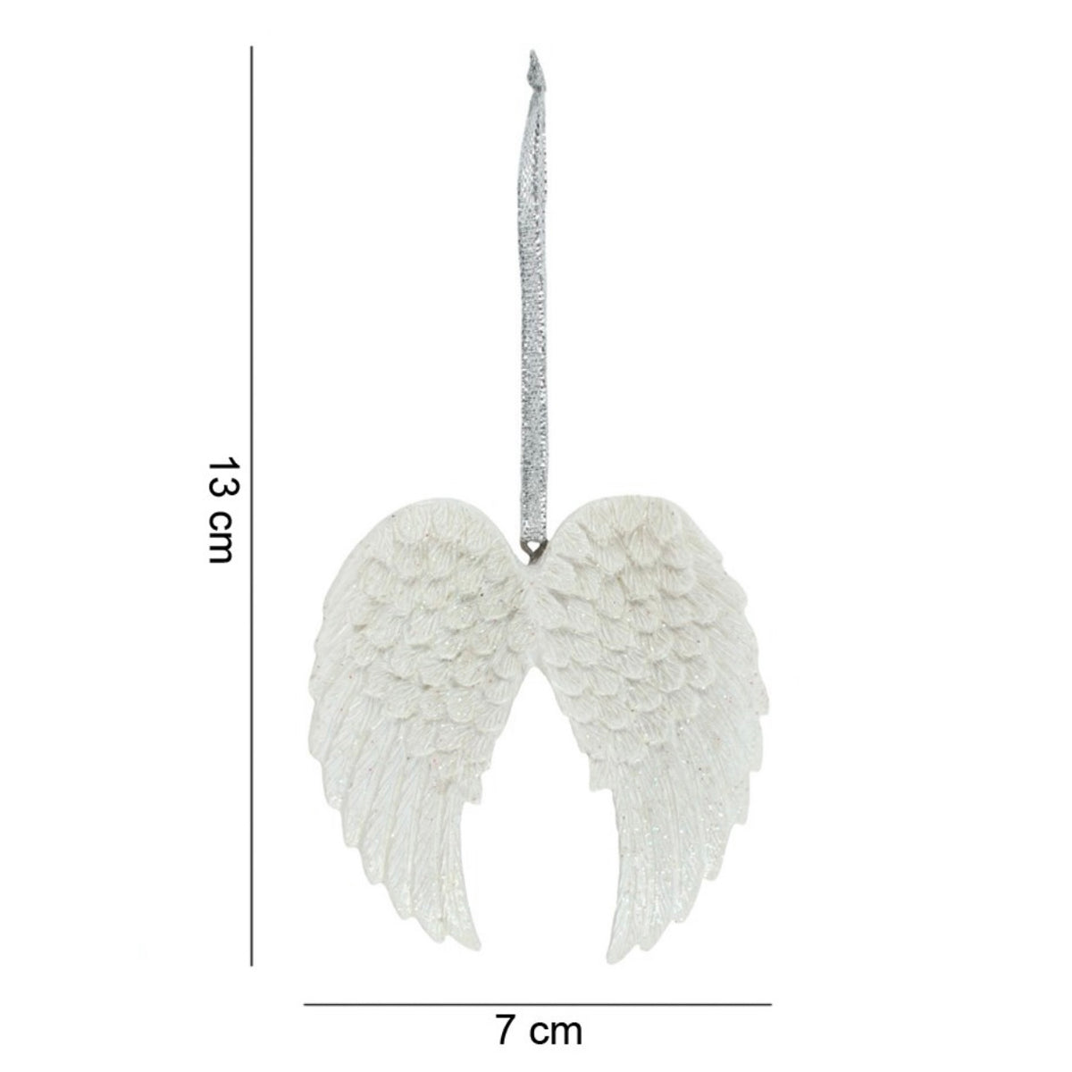 Sparkle Angel Wing Christmas Decoration