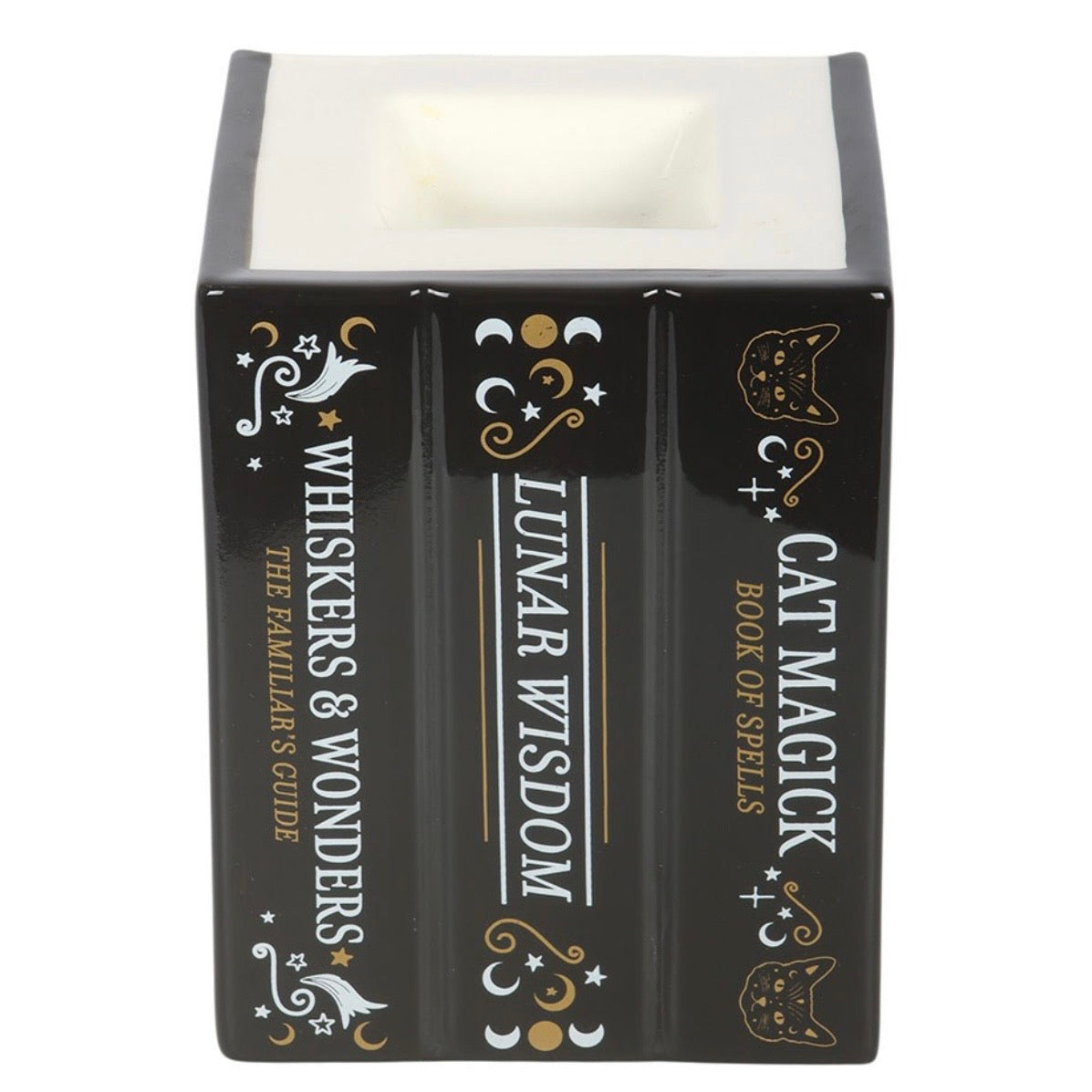 Black Cat Book Of Spells Wax Warmer & Oil Burner