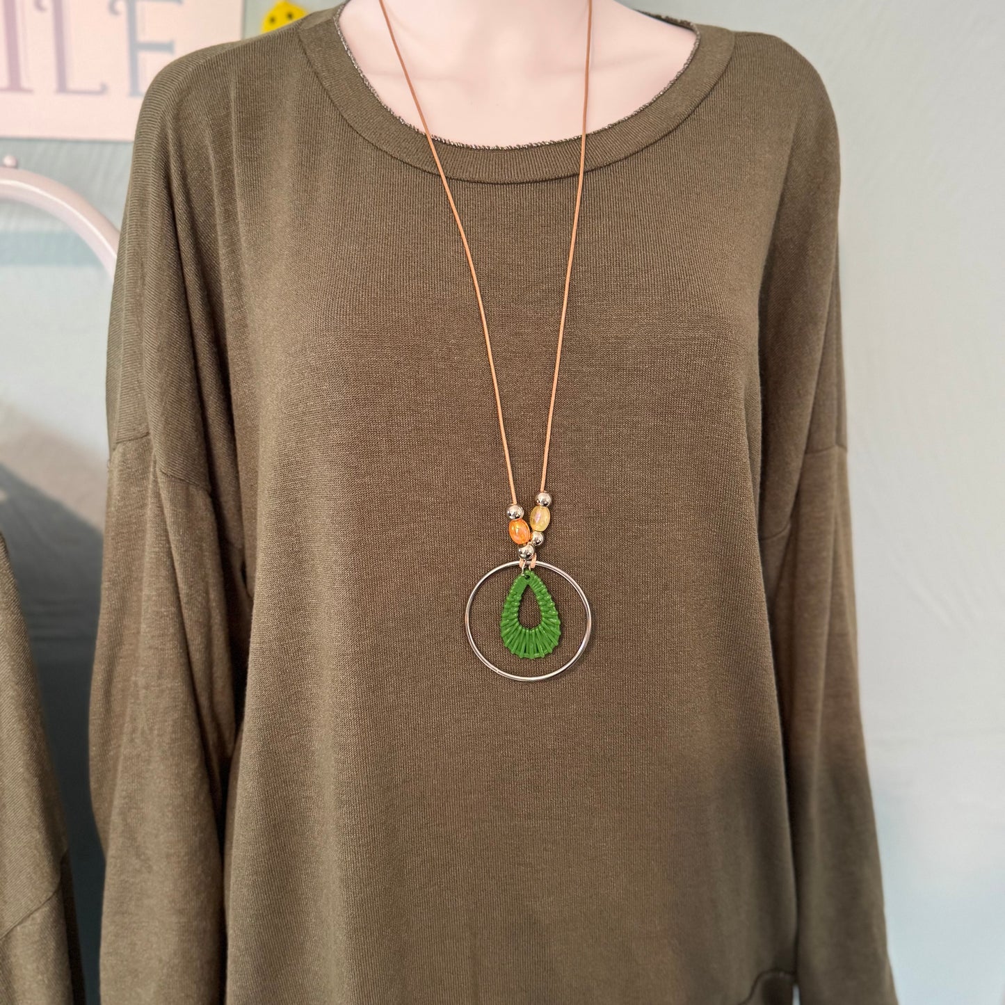 Madison - Long Sleeve Oversized Trim jumper/Top - up to a UK 24.