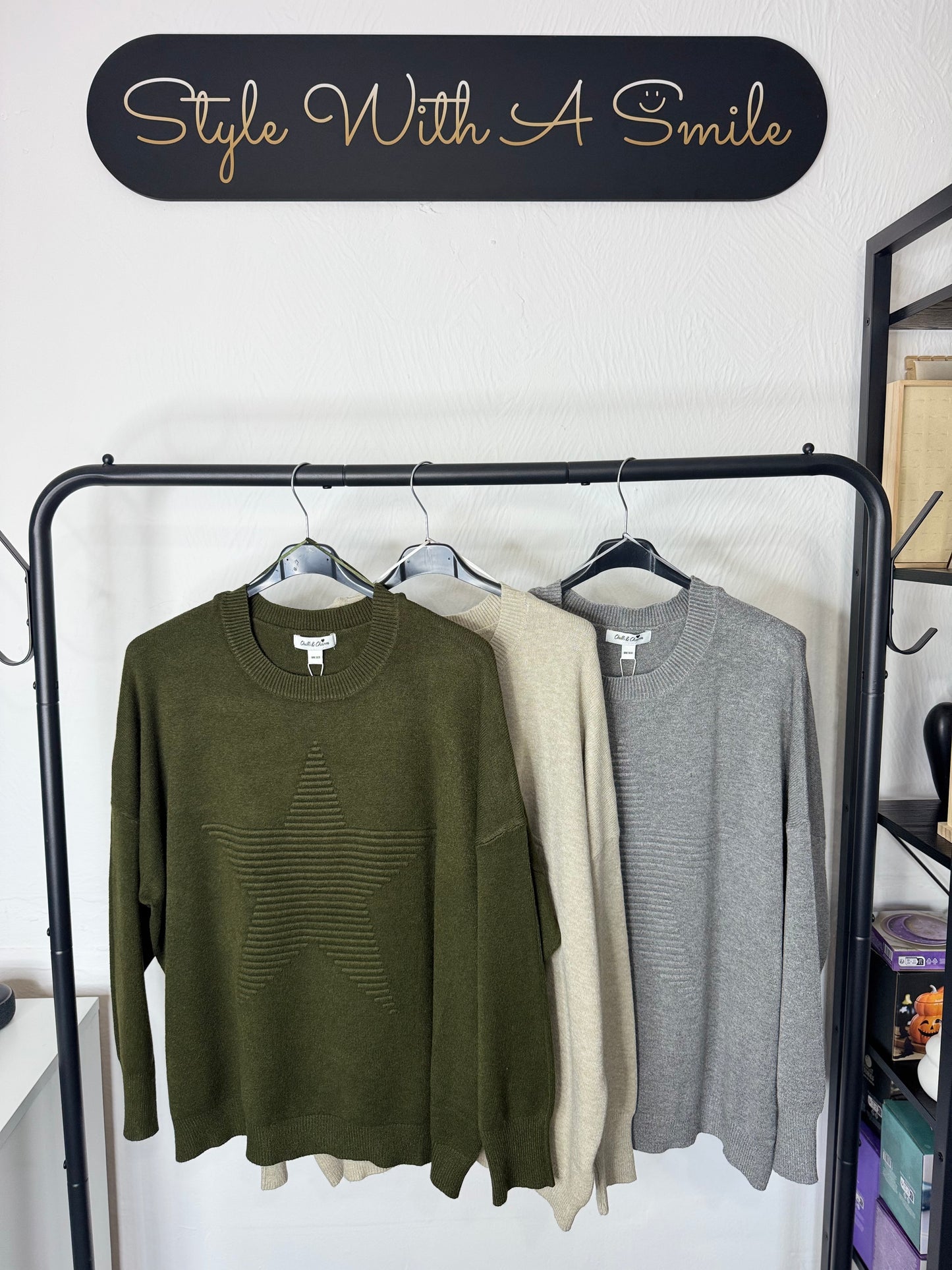 Coraline - Ribbed Star Detail Jumper
