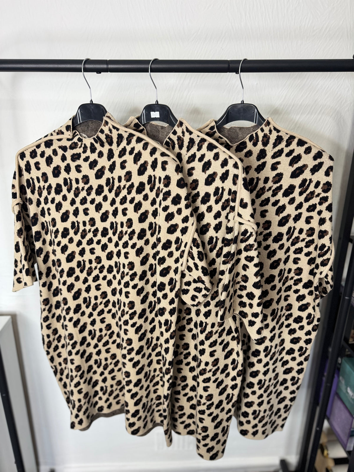 Ashley - Luxury Leopard Print Jumper Dress