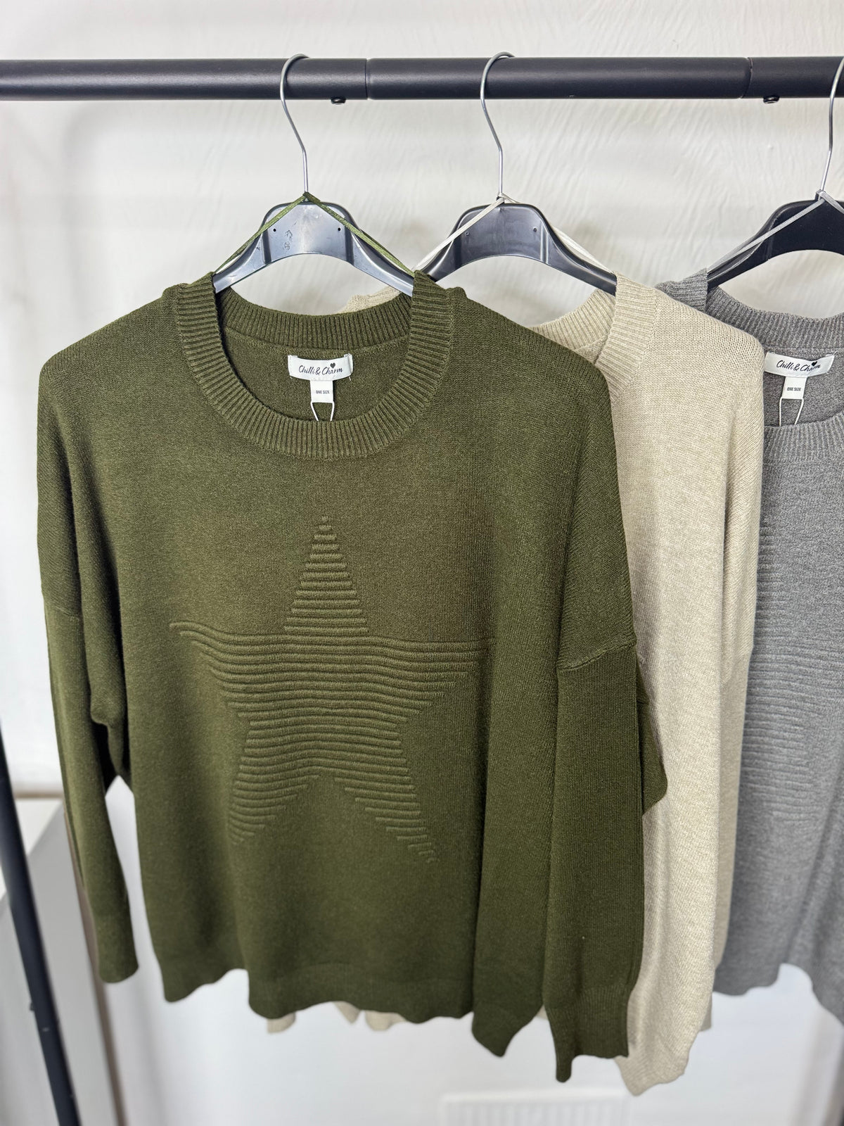 Coraline - Ribbed Star Detail Jumper