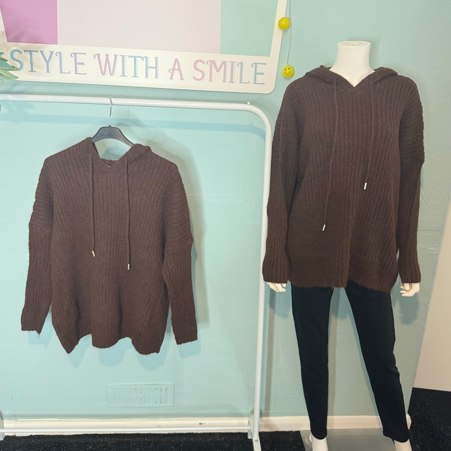 Daisy - Knitted Oversized hoodie - up to a UK 24 - Knitwear Womenswear