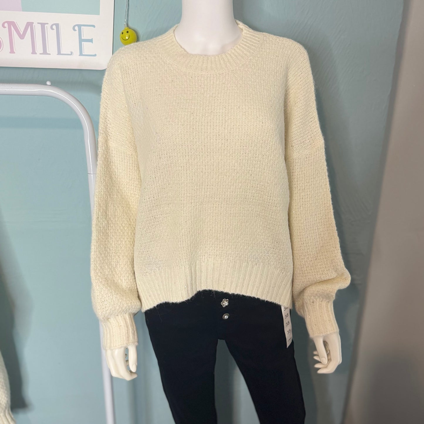 Serenity - Sparkle Dipped Hem Knitted Jumper - up to a UK 18 - Knitwear Womenswear