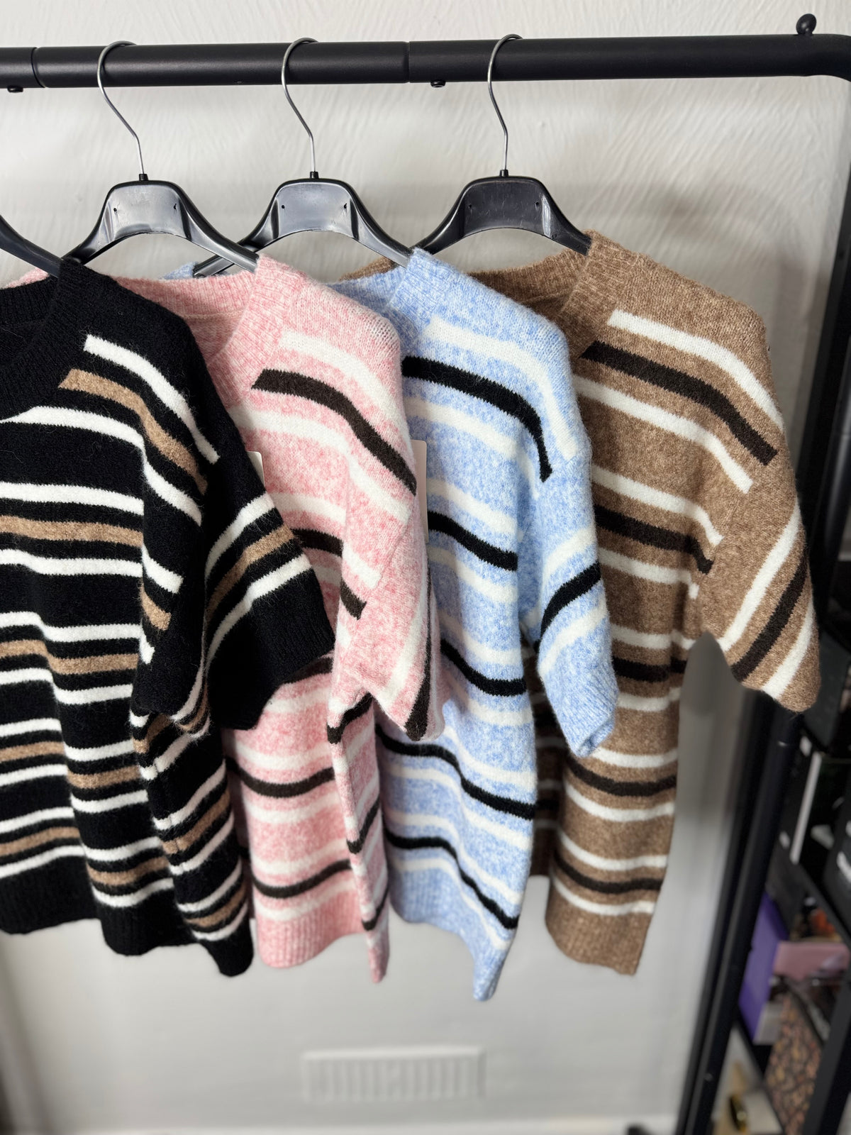 Winter - Short Sleeve Stripe Jumper