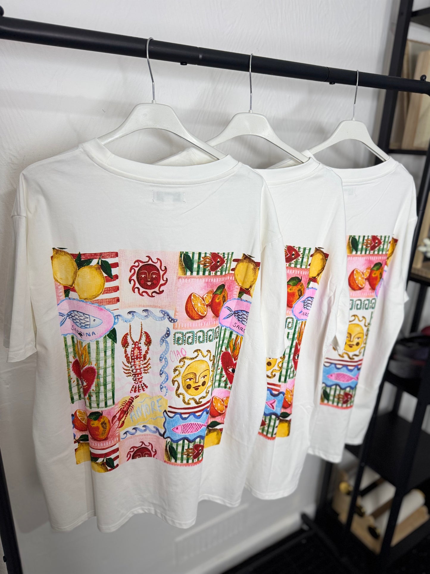 Joan - Sun Detail Cotton T shirt