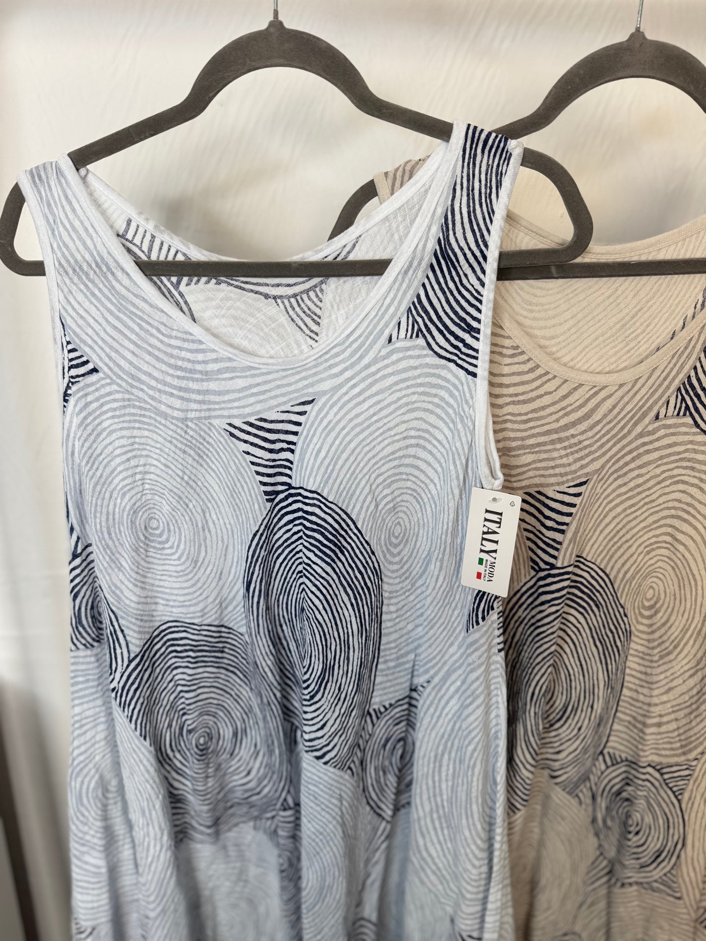 Julie - Spiral Design Cotton Dress