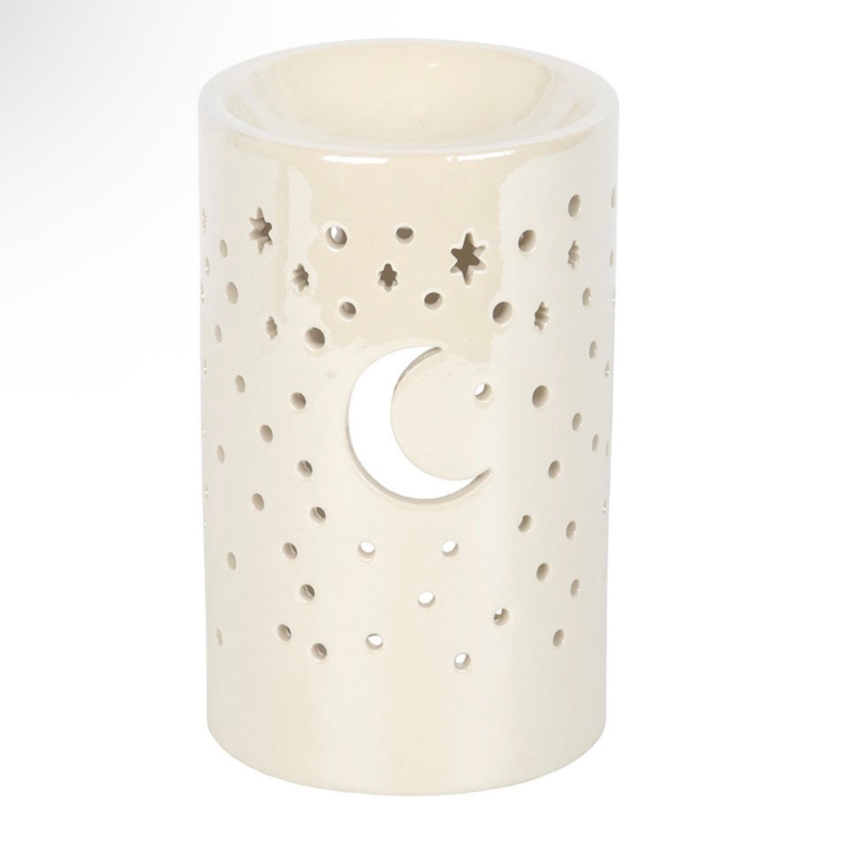 Iridescent Moon Pillar Oil Burner & Wax Warmer
