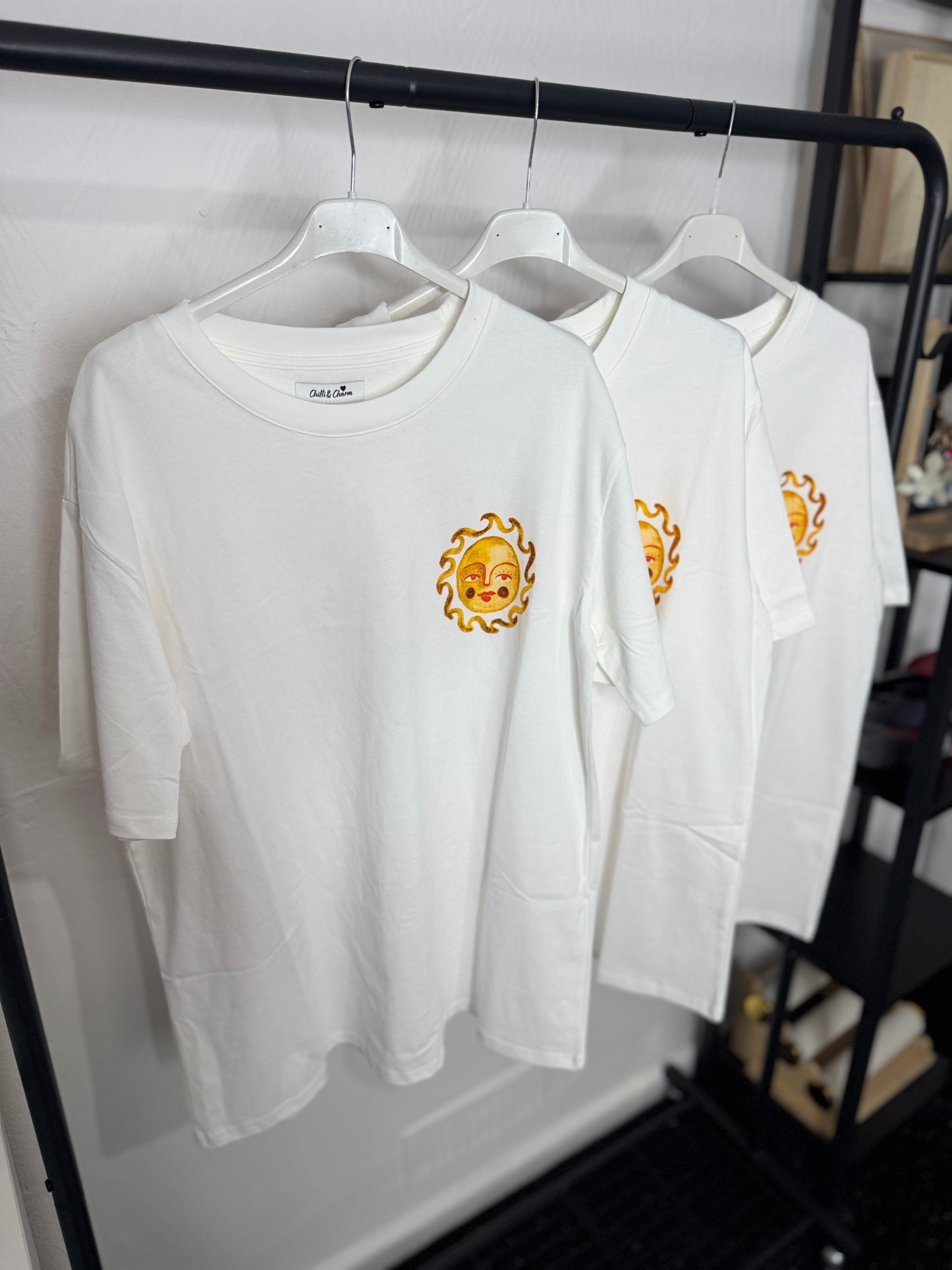 Joan - Sun Detail Cotton T shirt