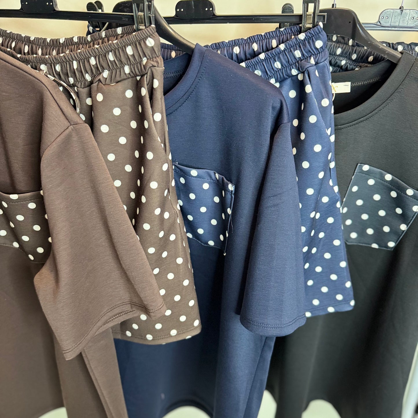 Imogen - Polka Dot Short and T Shirt Set