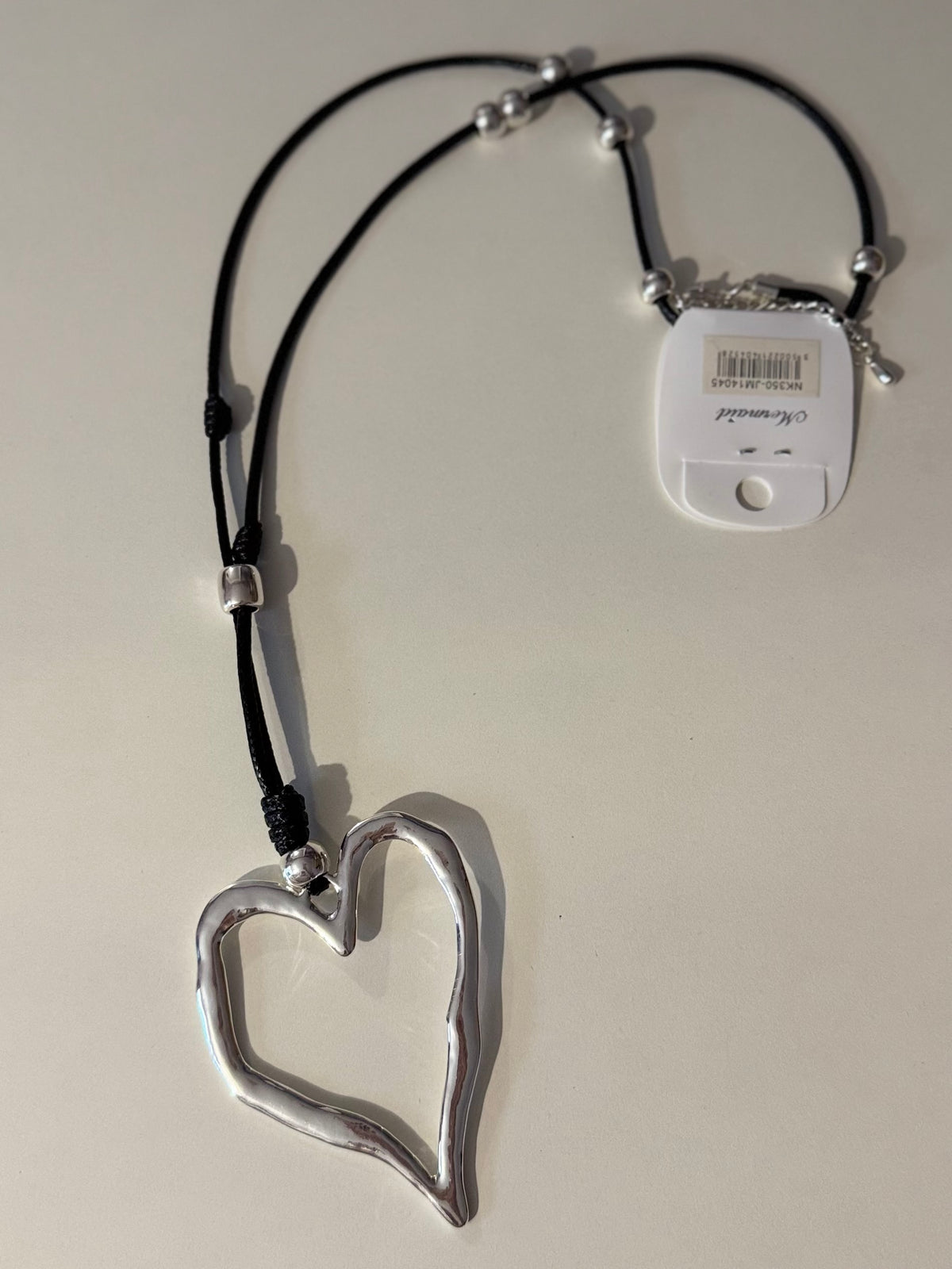 🤍 Chunky Open Heart Pendant Necklace