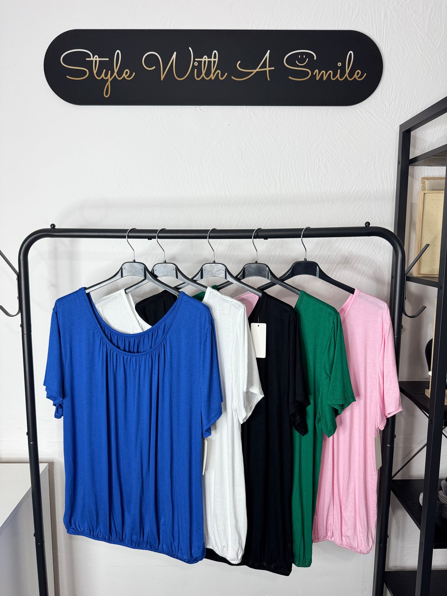 Lexi - Bubble Hem T shirt