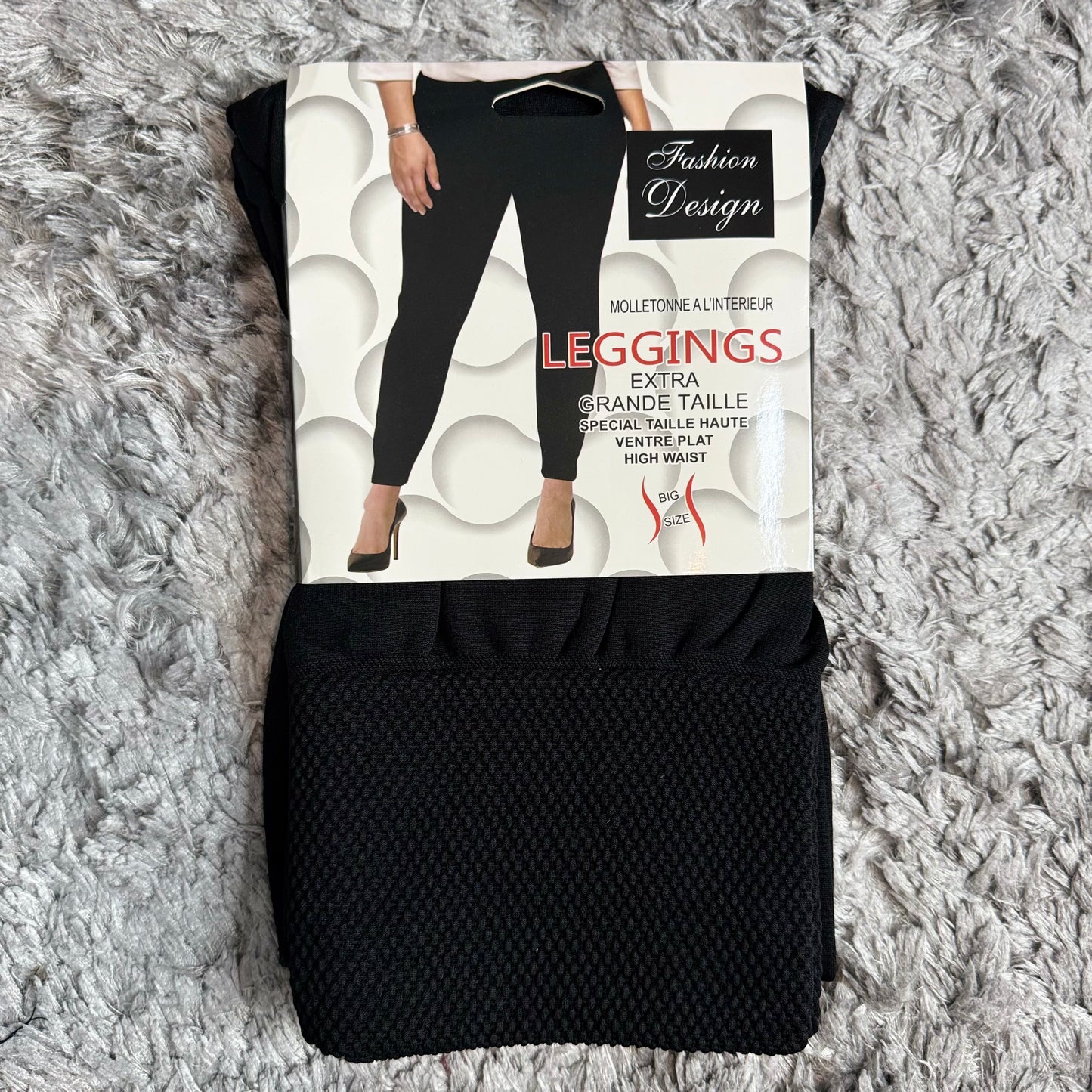 Ray - Fleeced Lined Leggings -  Womenswear Bottom Basic Everyday Stretchy.