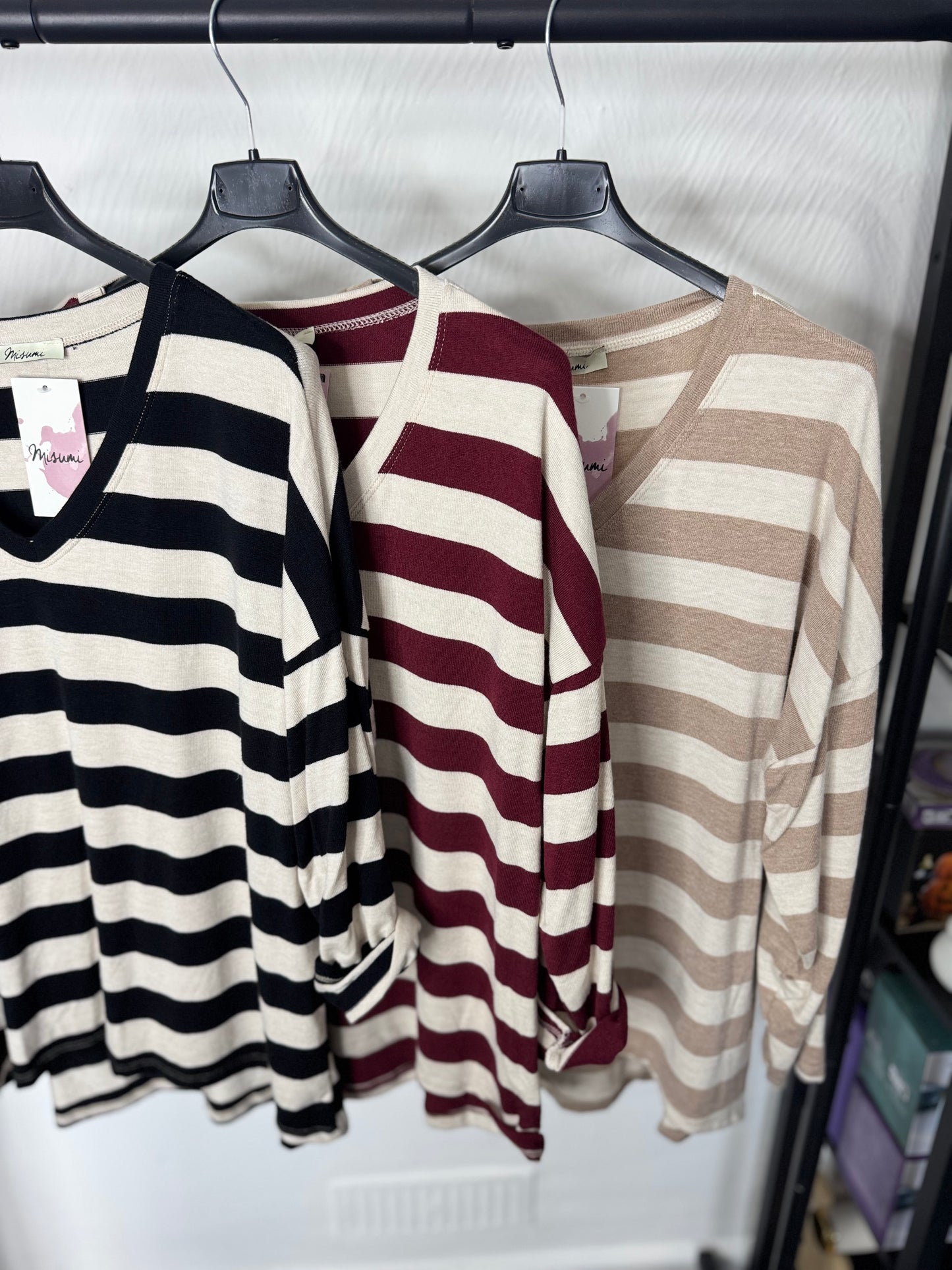 Mia - Fine Knit Stripe Jumper
