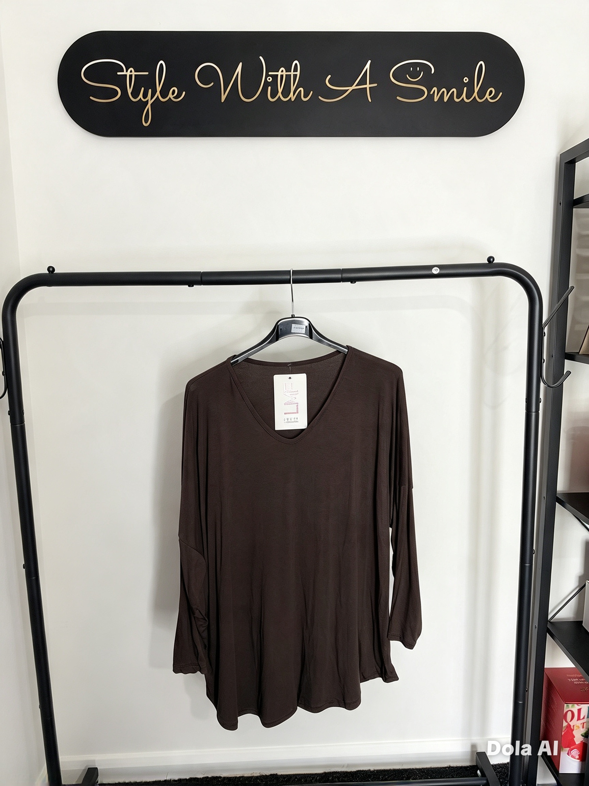 Stella - V Neck Long Sleeve Basic