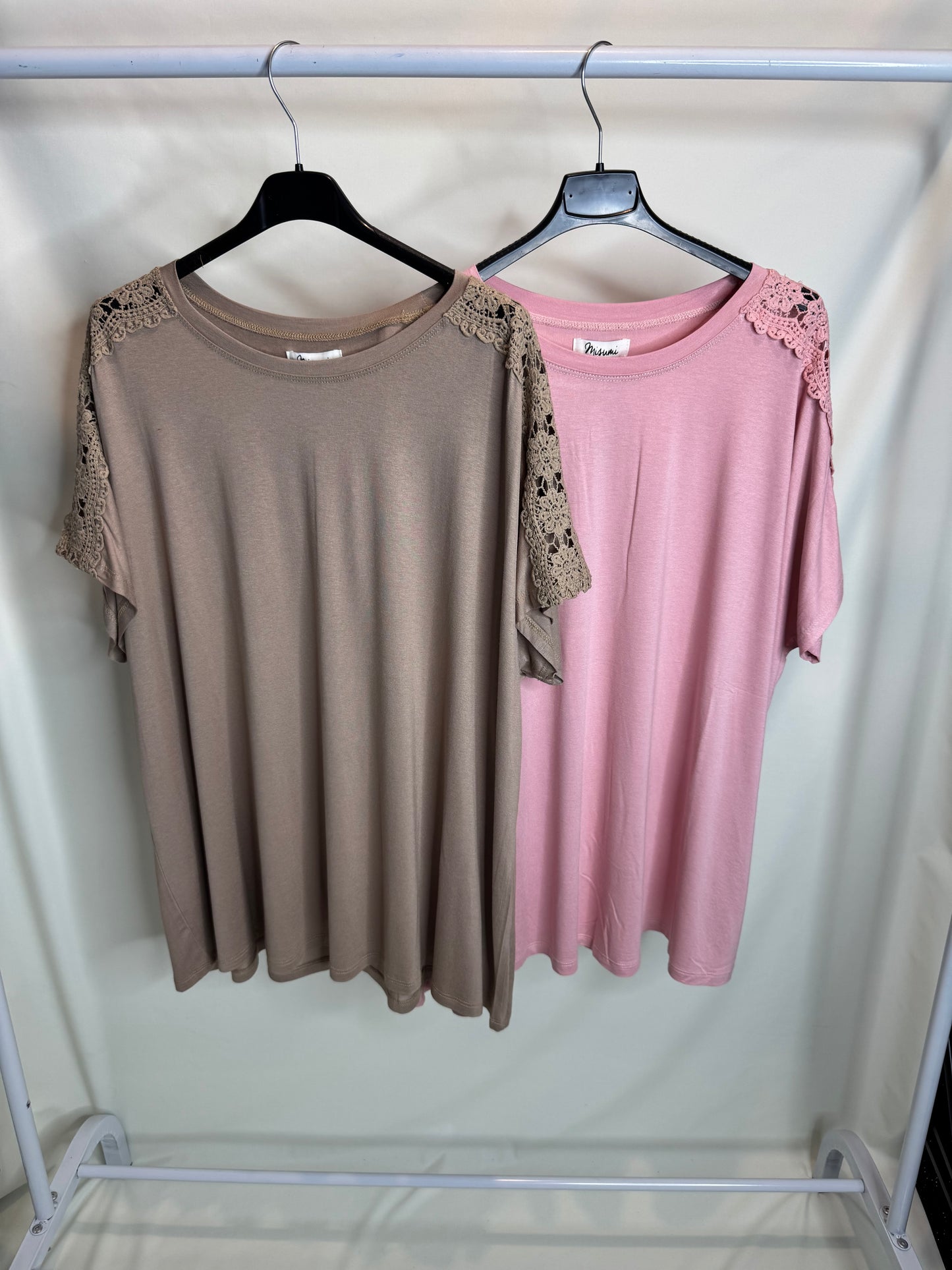 Penny - Crochet Detail T Shirt