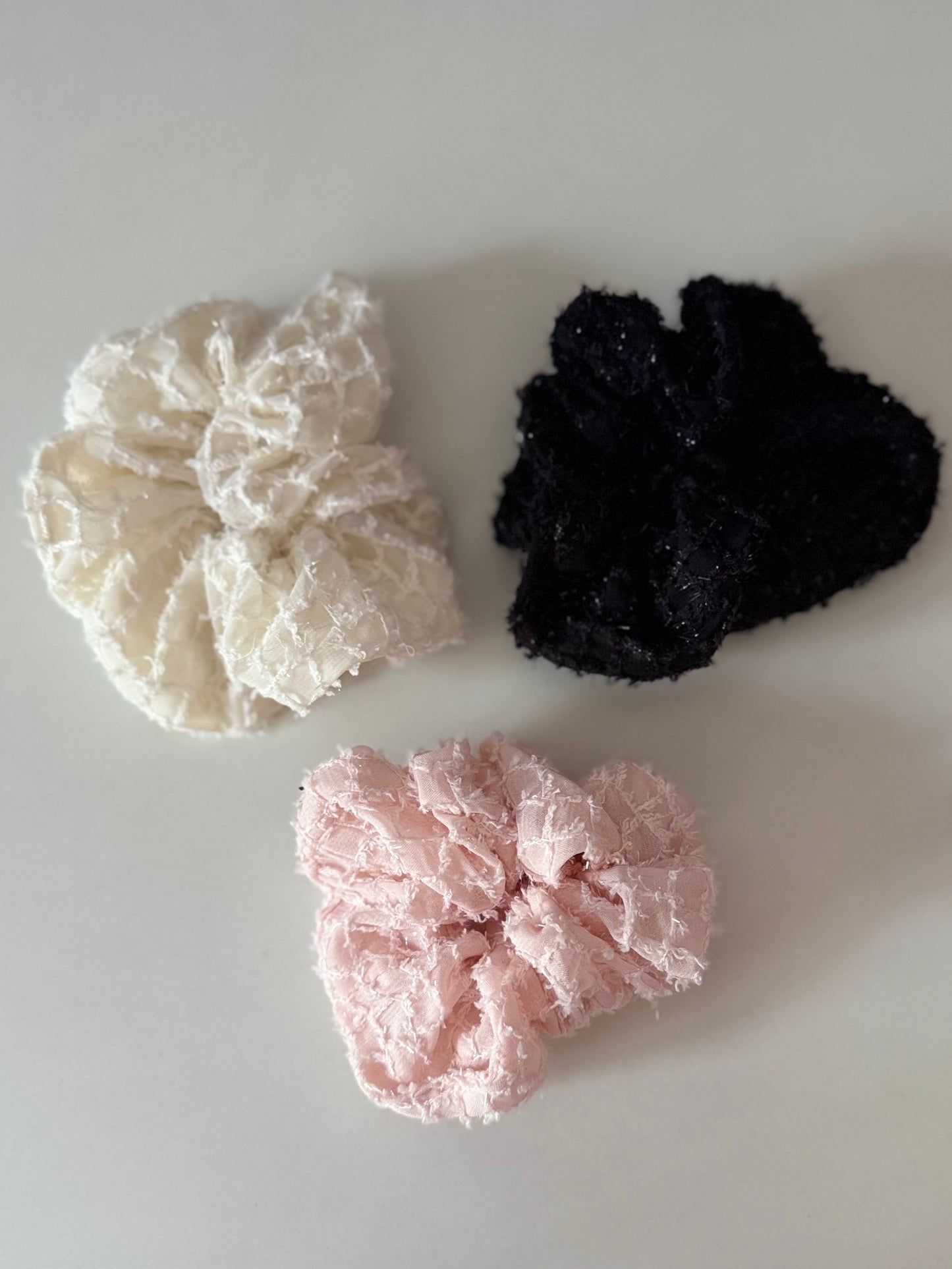 Textured Lace Scrunchie
